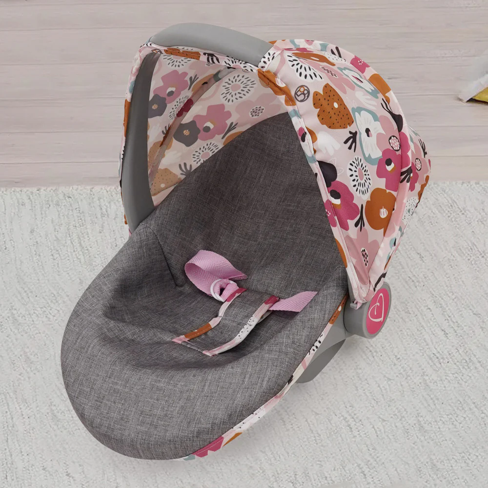 509 Crew Melange Flora 3-in-1 Doll Car Seat - Vibrant Play Accessory for Kids 3+ - Image 6
