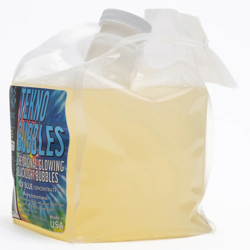 Atomic Bubbles Tekno Bubbles - UV Glowing Bubble Refill - Blue 64oz - Image 2