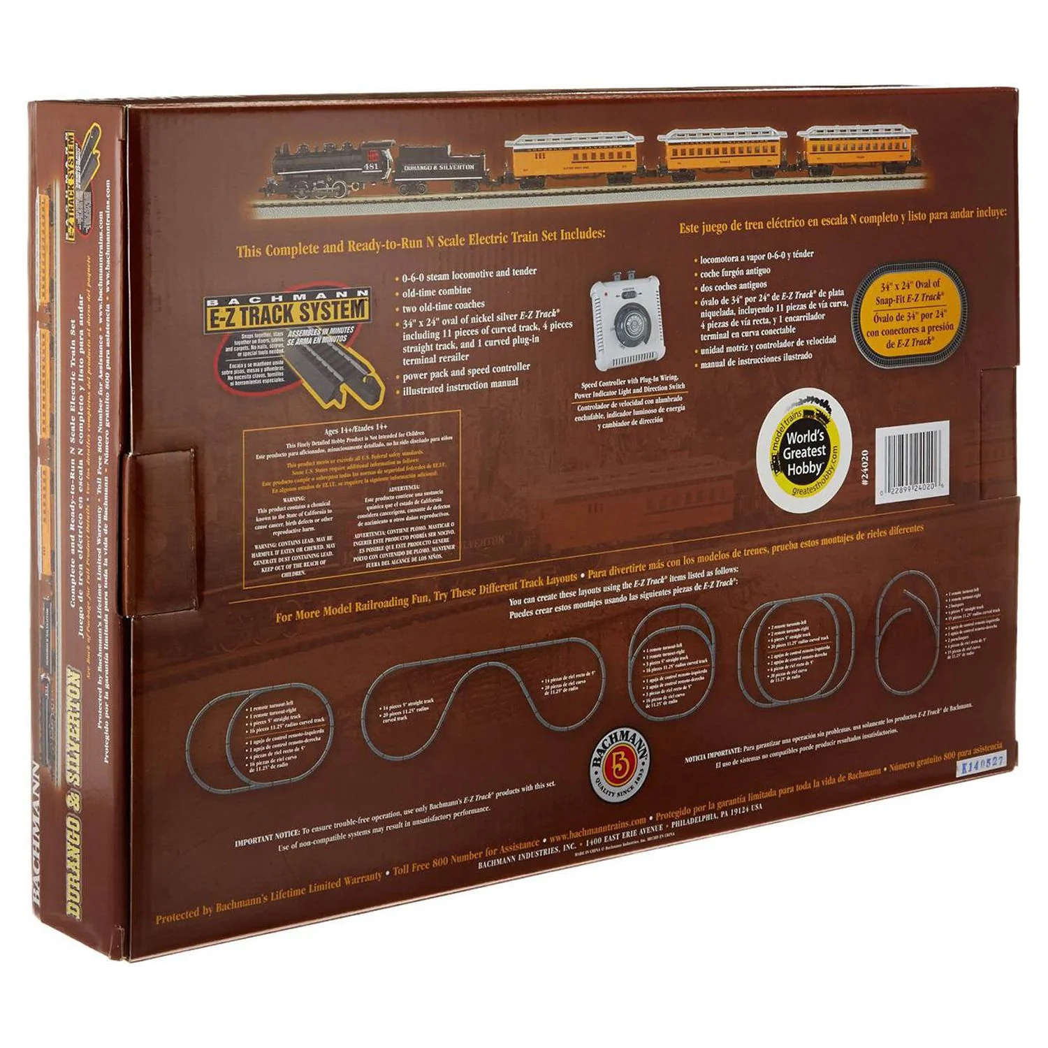 Bachmann Trains - Durango & Silverton N Scale Electric Train Set - Image 4