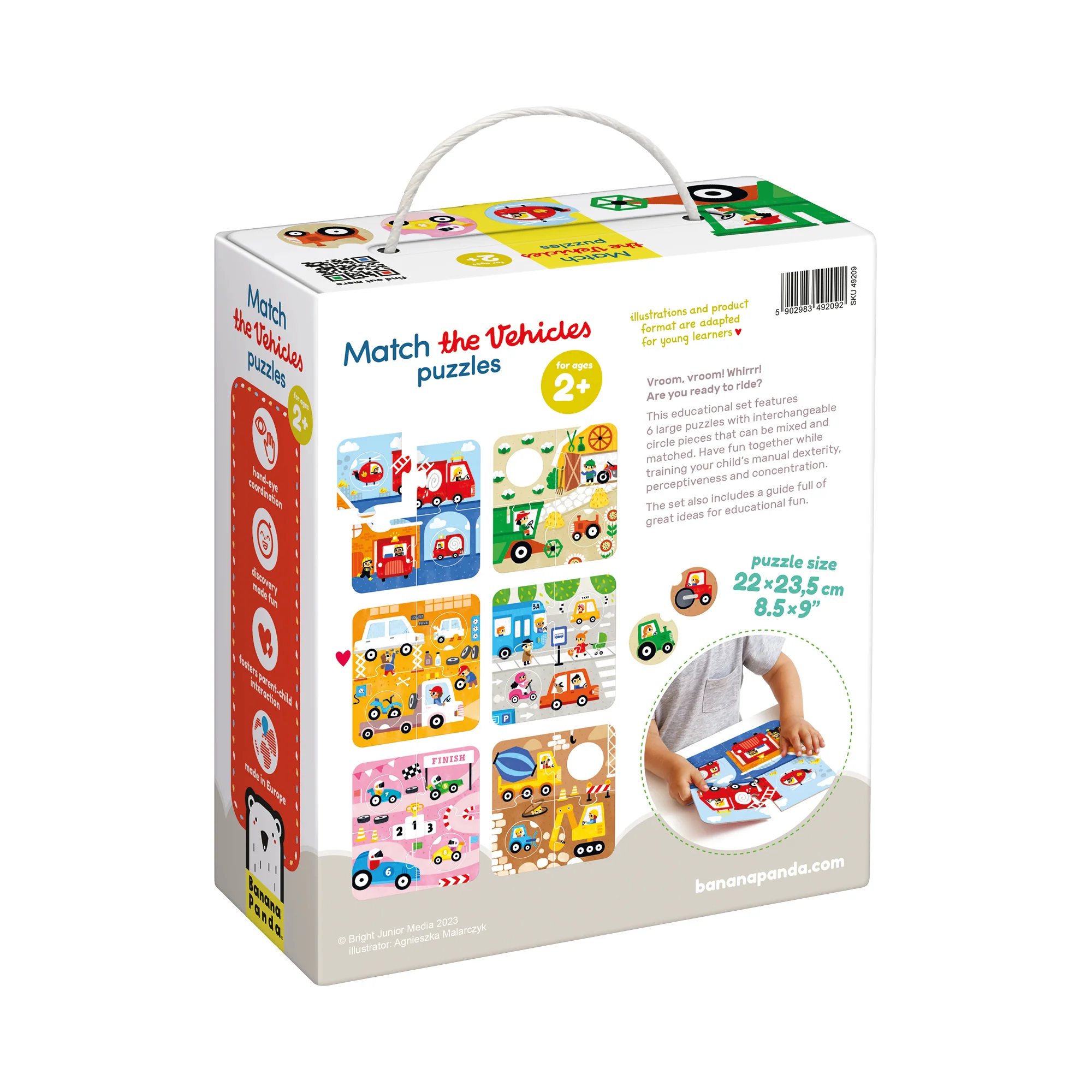 Banana Panda Educational Vehicle Adventure Puzzle Set - 6 pc - Image 2