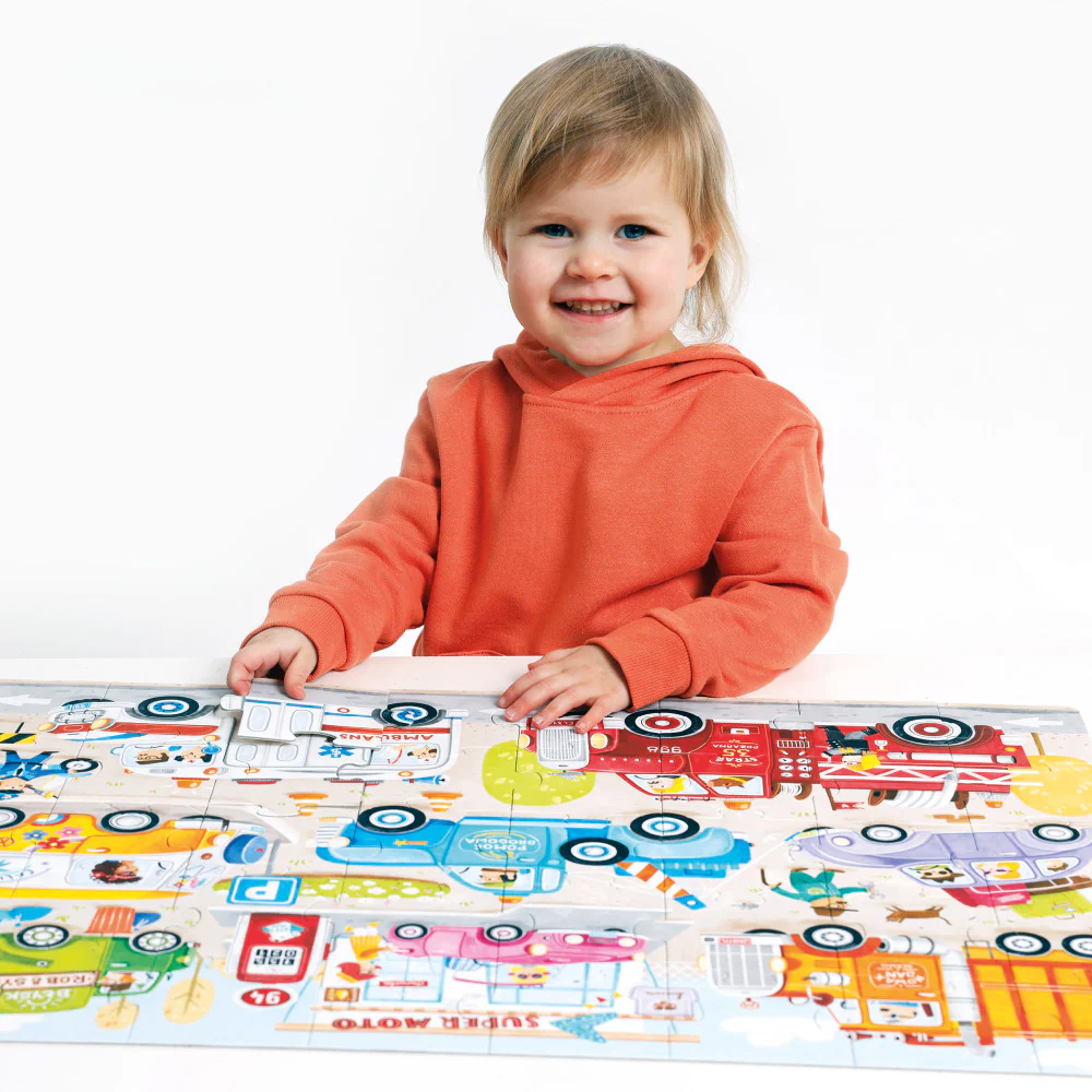 Banana Panda Transportation Jumbo Puzzle - 40 pc - Image 4