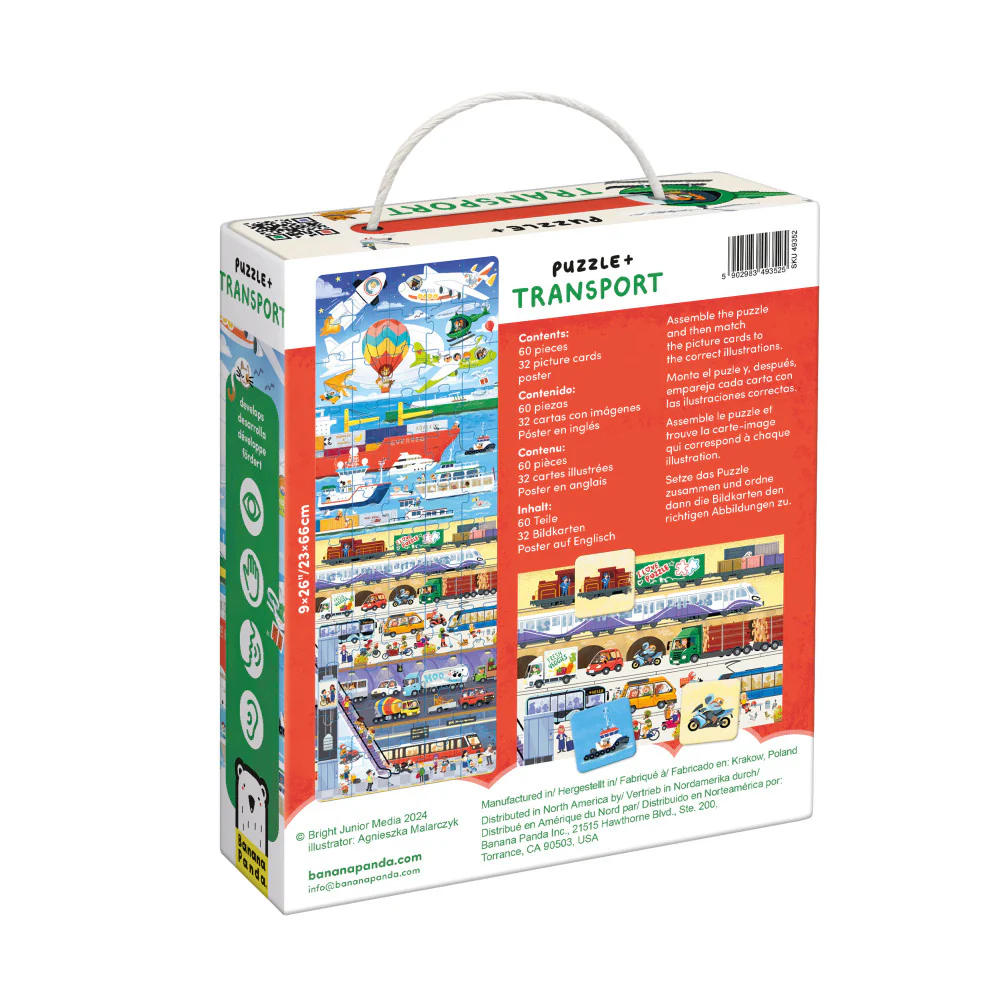 Banana Panda Transport Adventure Jigsaw Puzzle - 60 pc - Image 5