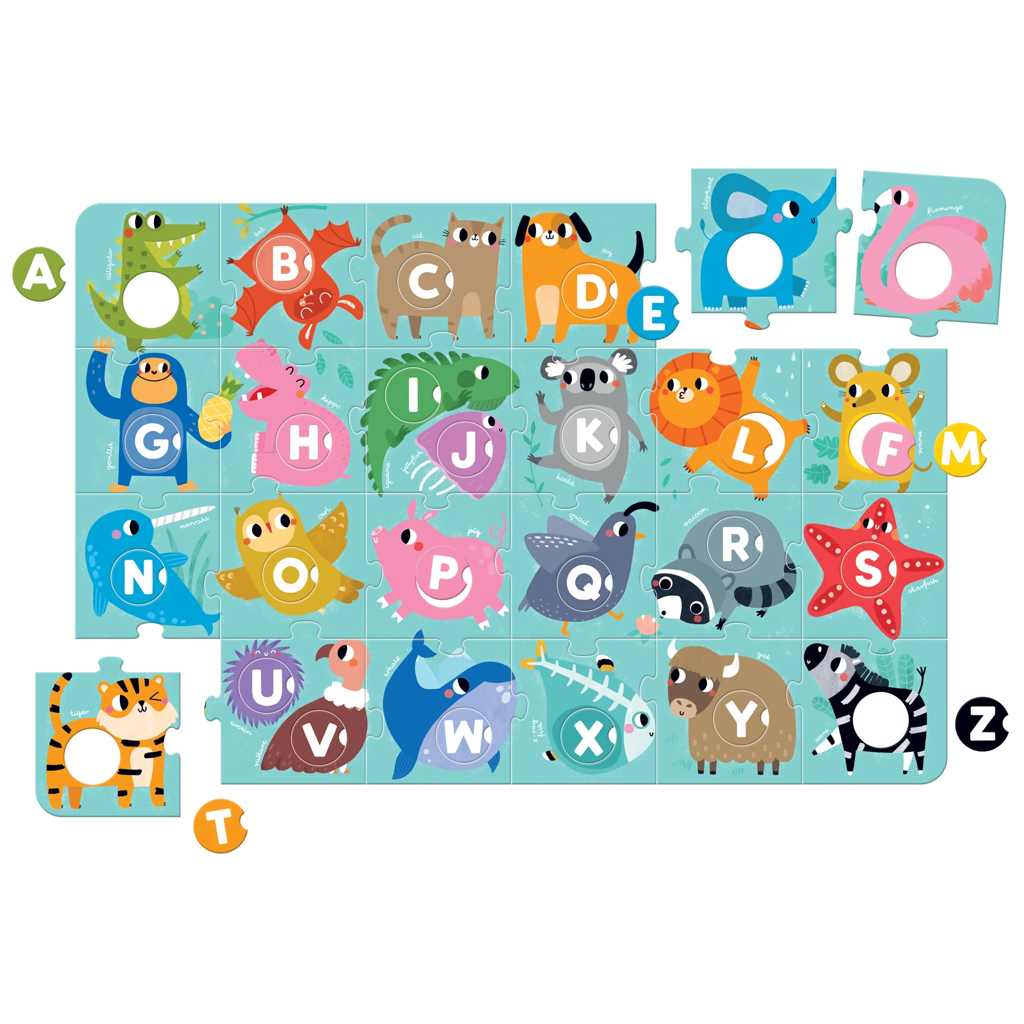Banana Panda Super Size Alphabet Match Floor Puzzle - 50 pc - Image 2