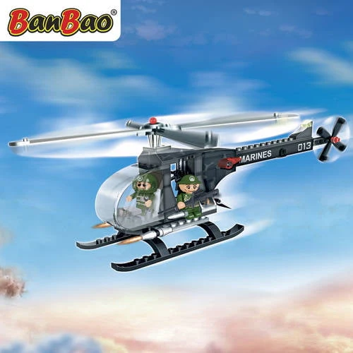 BanBao World Defense Force - M2 Helicopter Building Kit, 90 Pieces - Image 2
