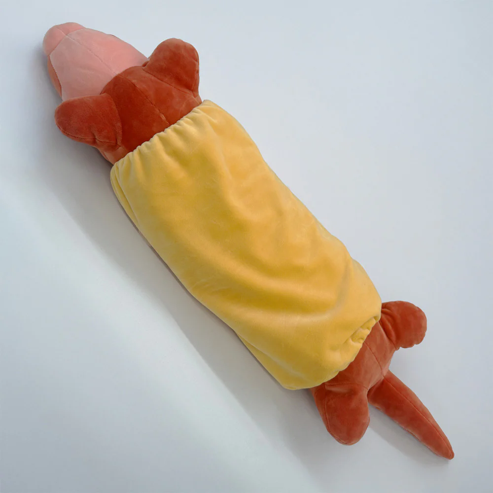 Borbs 24 inch Multicolor Hot Dog Ferret Plush - Image 2