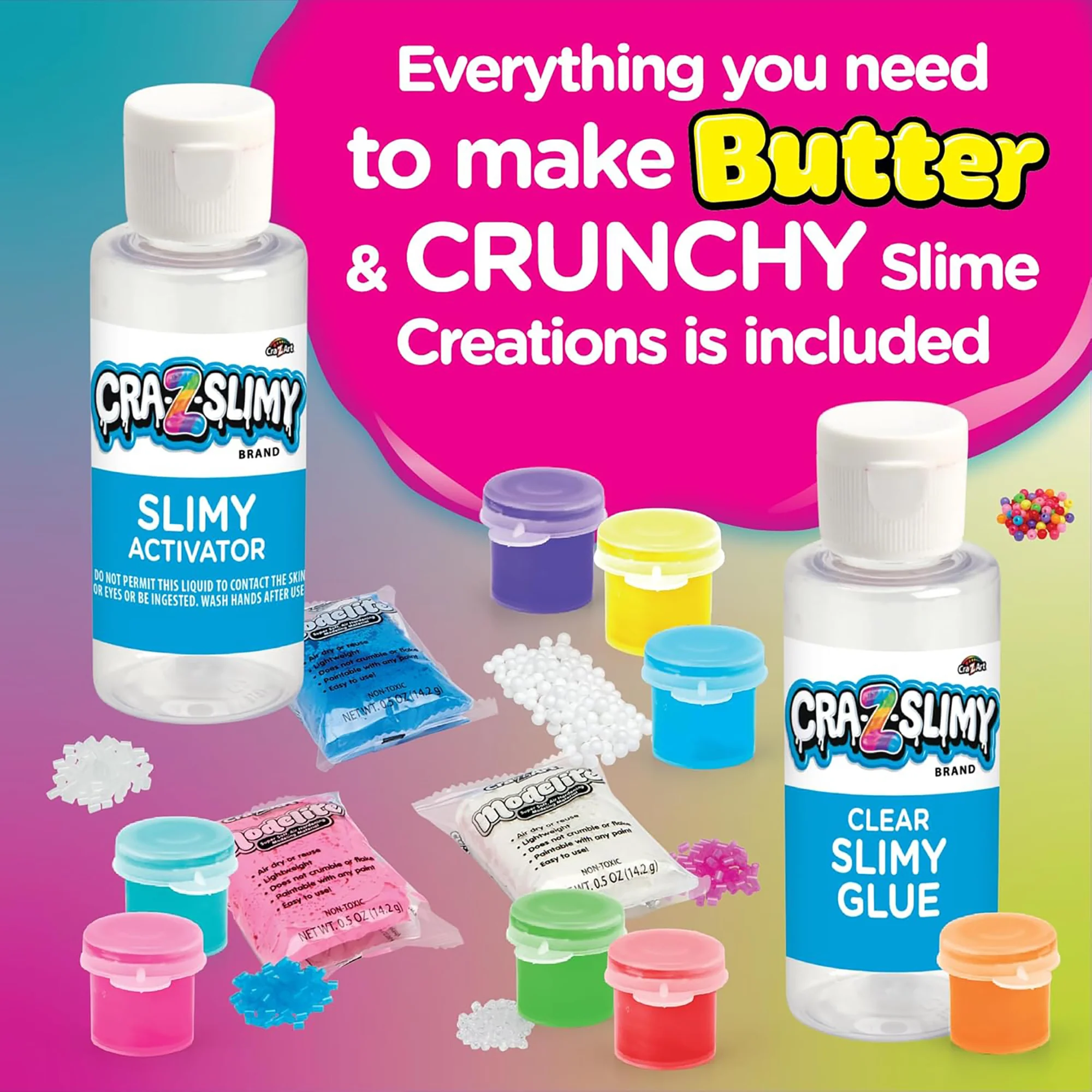 Cra-Z Slimy Butter & Crunch Slime Creation Kit - Image 2