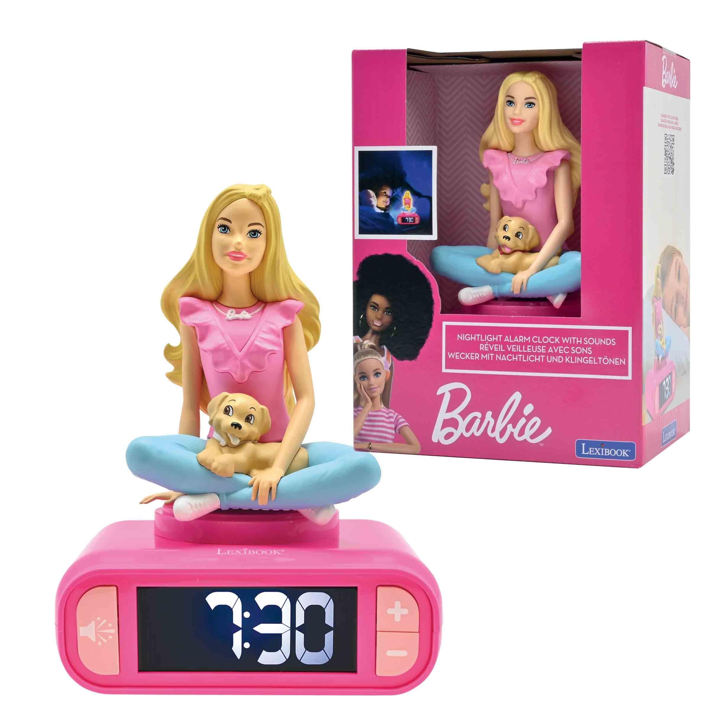 LEXiBOOK Barbie Digital Alarm Clock - Pink - Image 4