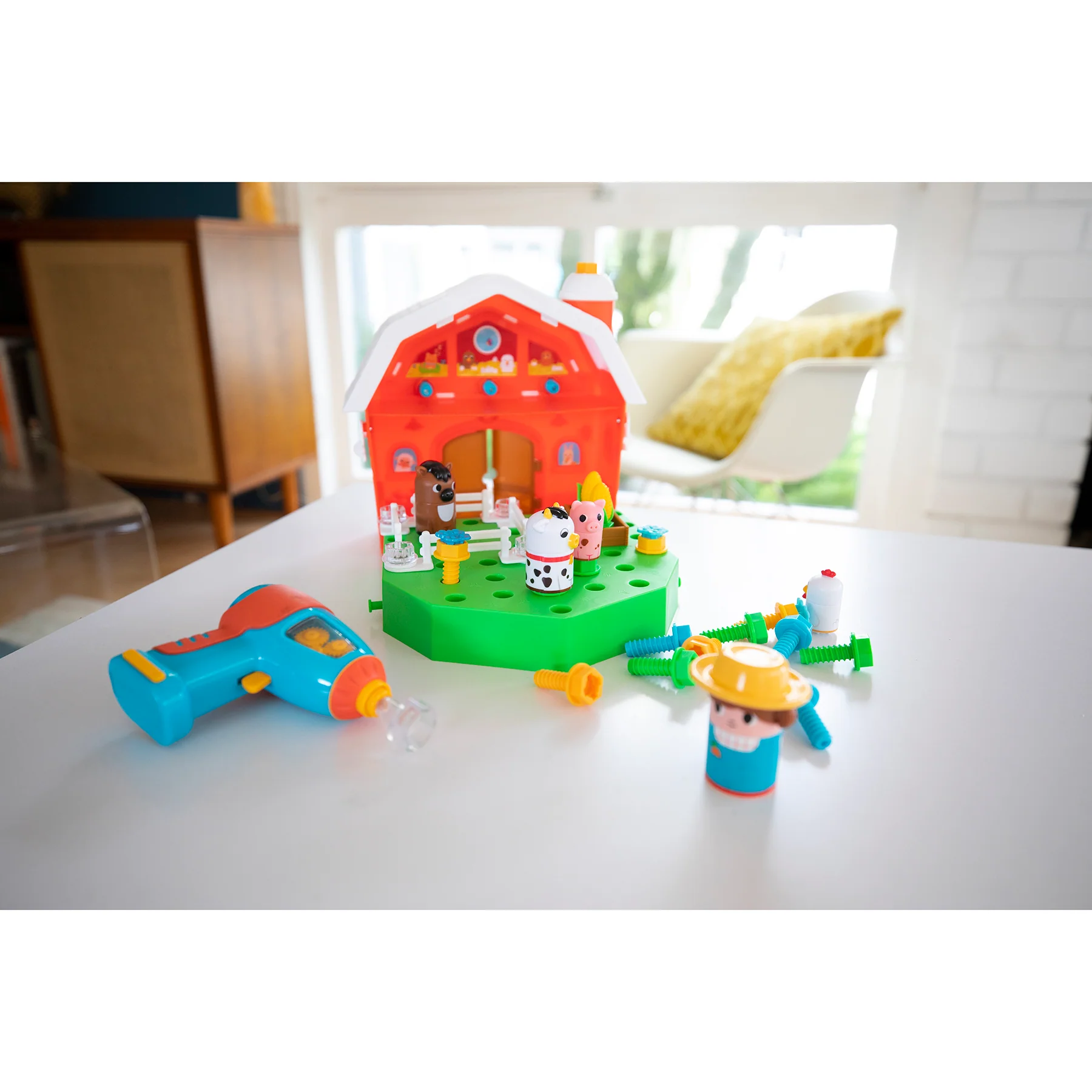 Educational Insights Design & Drill Bolt Buddies Barn - Interactive Farm Playset - Image 5