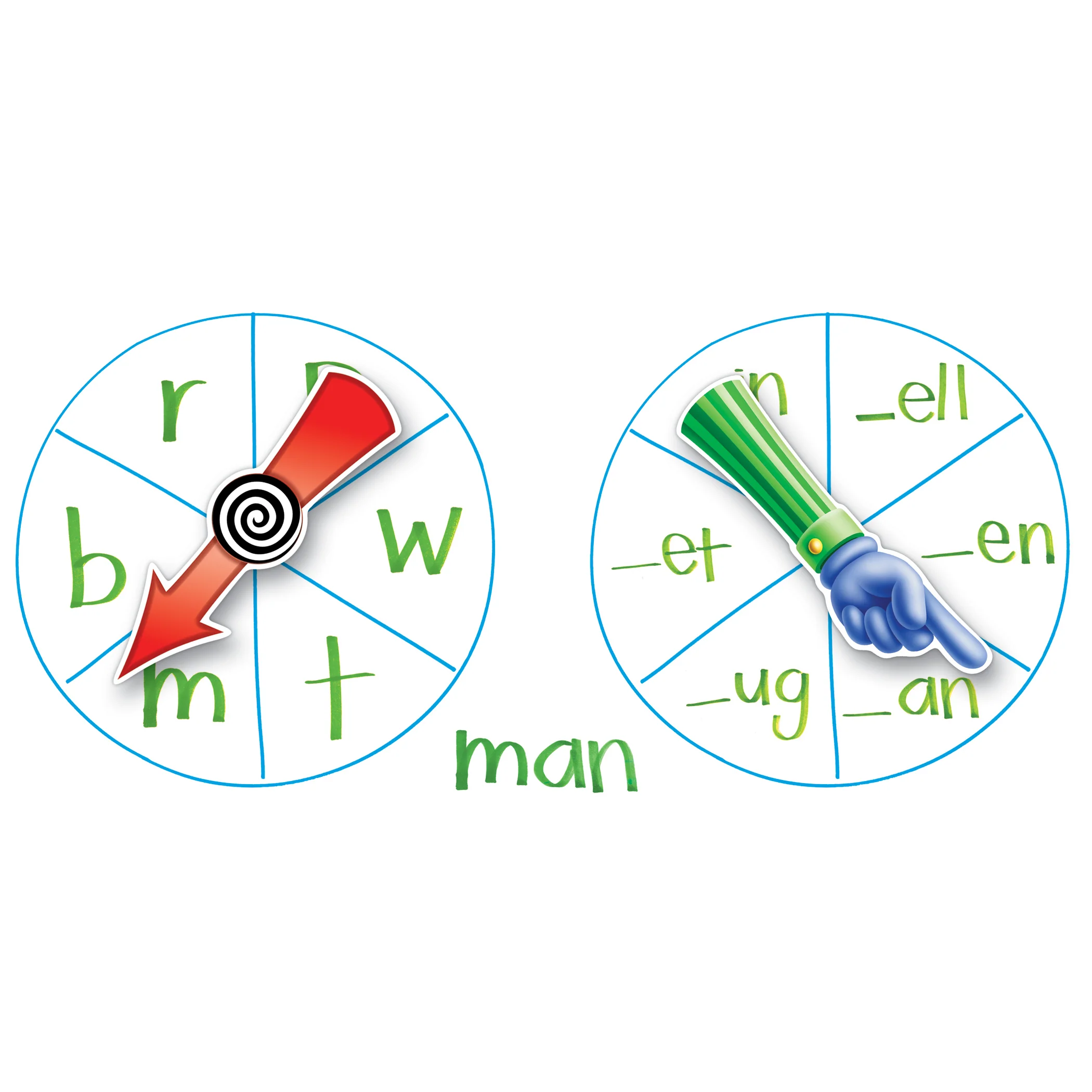 Educational Insights SpinZone Magnetic Whiteboard Spinners - Set of 3 - Image 2