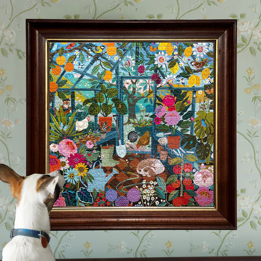 eeBoo Piece & Love English Greenhouse Jigsaw Puzzle - 1000 pc - Image 5