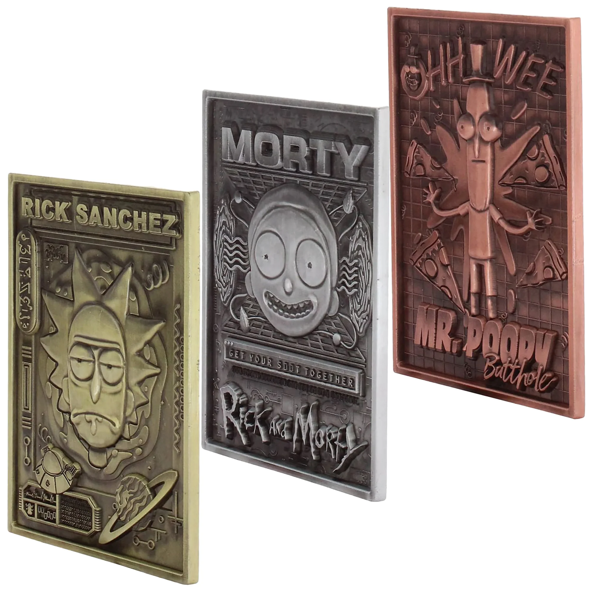 Exquisite Gaming Rick & Morty Digiplate Starter Pack with 3 Collectible Metal Cards & Phone Stand - Image 5