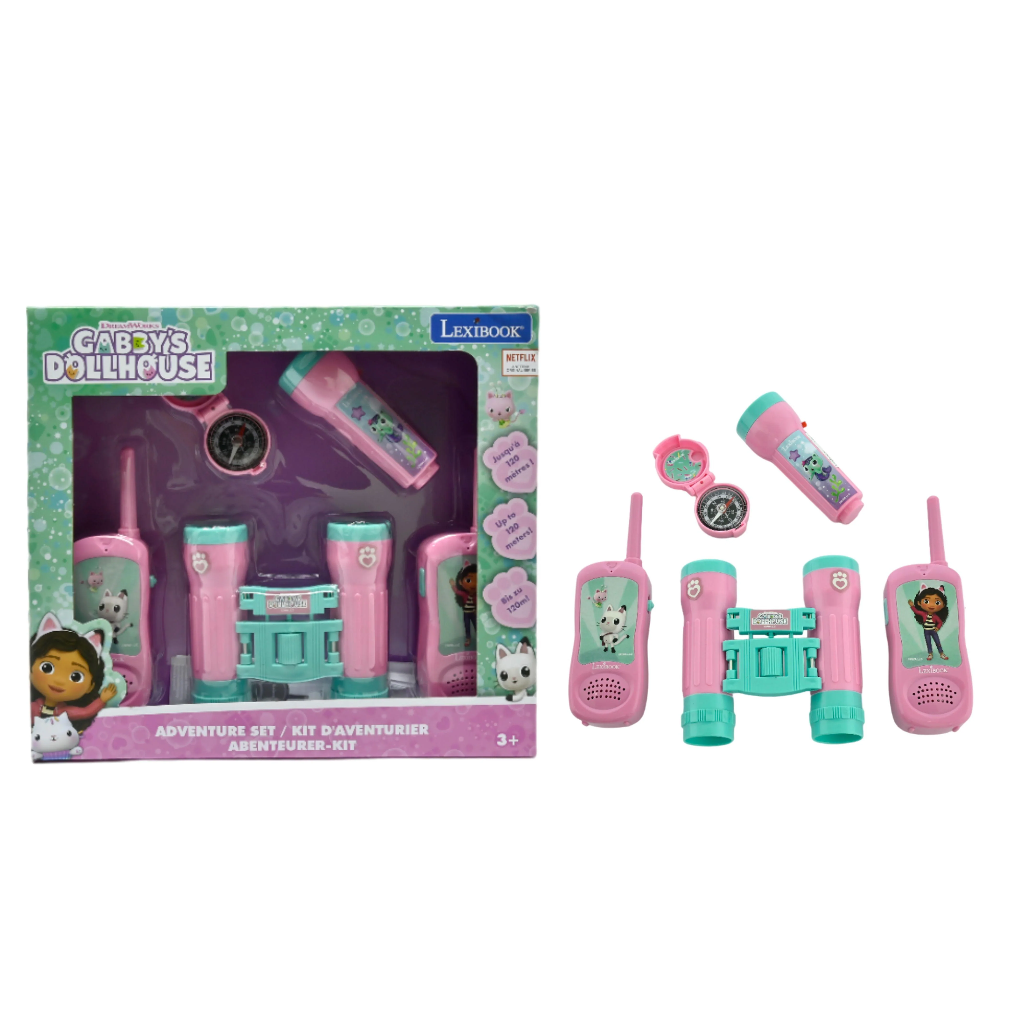 Gabby’s Dollhouse 5-Piece Adventure Play Set with Walkie Talkies - Image 4