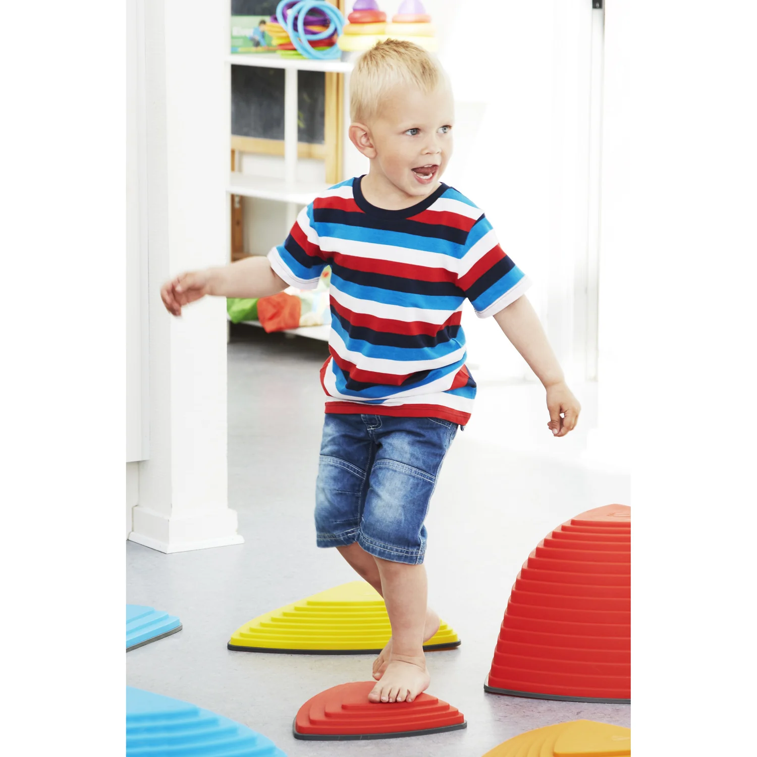 GONGE Colorful River Stones, 6-Piece Coordination and Balance Set - Image 3