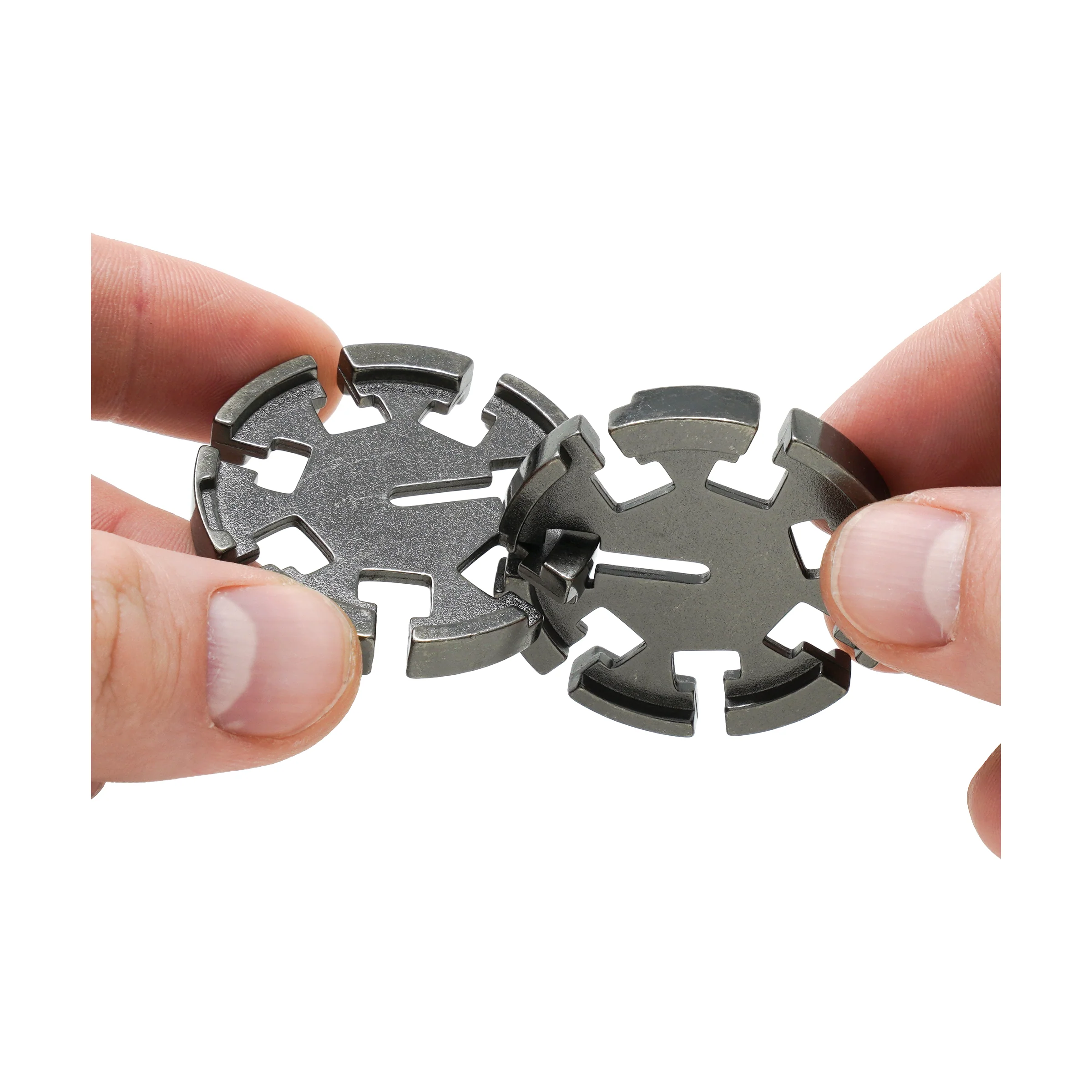 Hanayama Level 2 Cast Puzzle - Disk: Metal Mind Teaser - Image 5