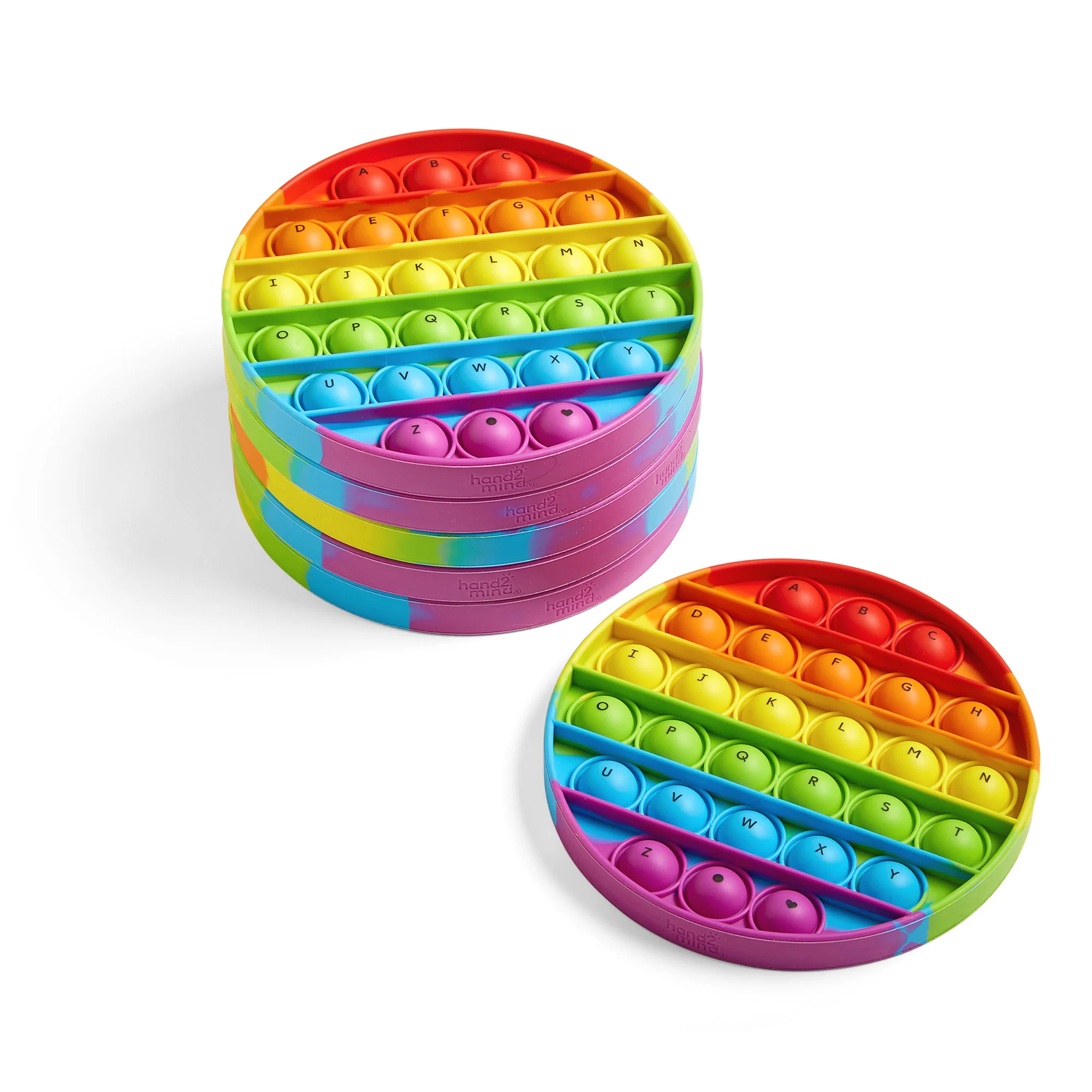 Hand2Mind Circular Alphabet Pop It Set - Educational Sensory Toy for Kids - Image 3