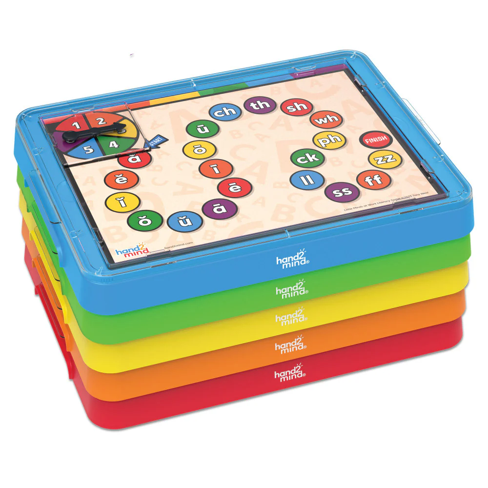 Hand2Mind Little Minds at Work - Tara West Designed Game Tray Set - Colorful - Image 5