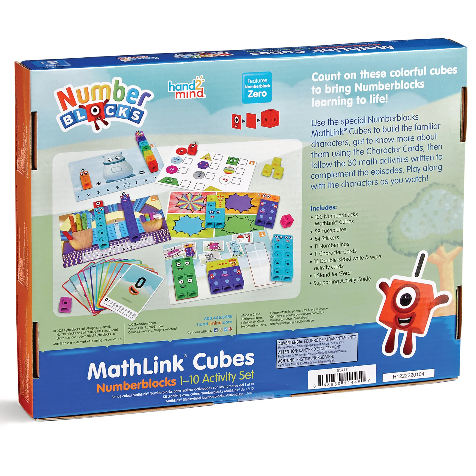 Hand2Mind Numberblocks MathLink Cubes 1-10 Activity Set - Educational Math Toy - Image 5