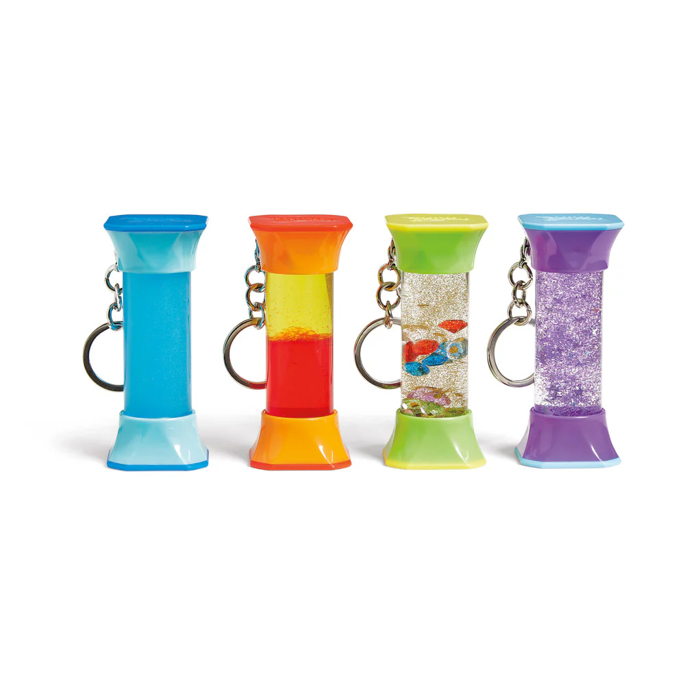 Hand2Mind Soothing Swirlers - Sensory Tube Keychain Set - Multi-Color - Image 2