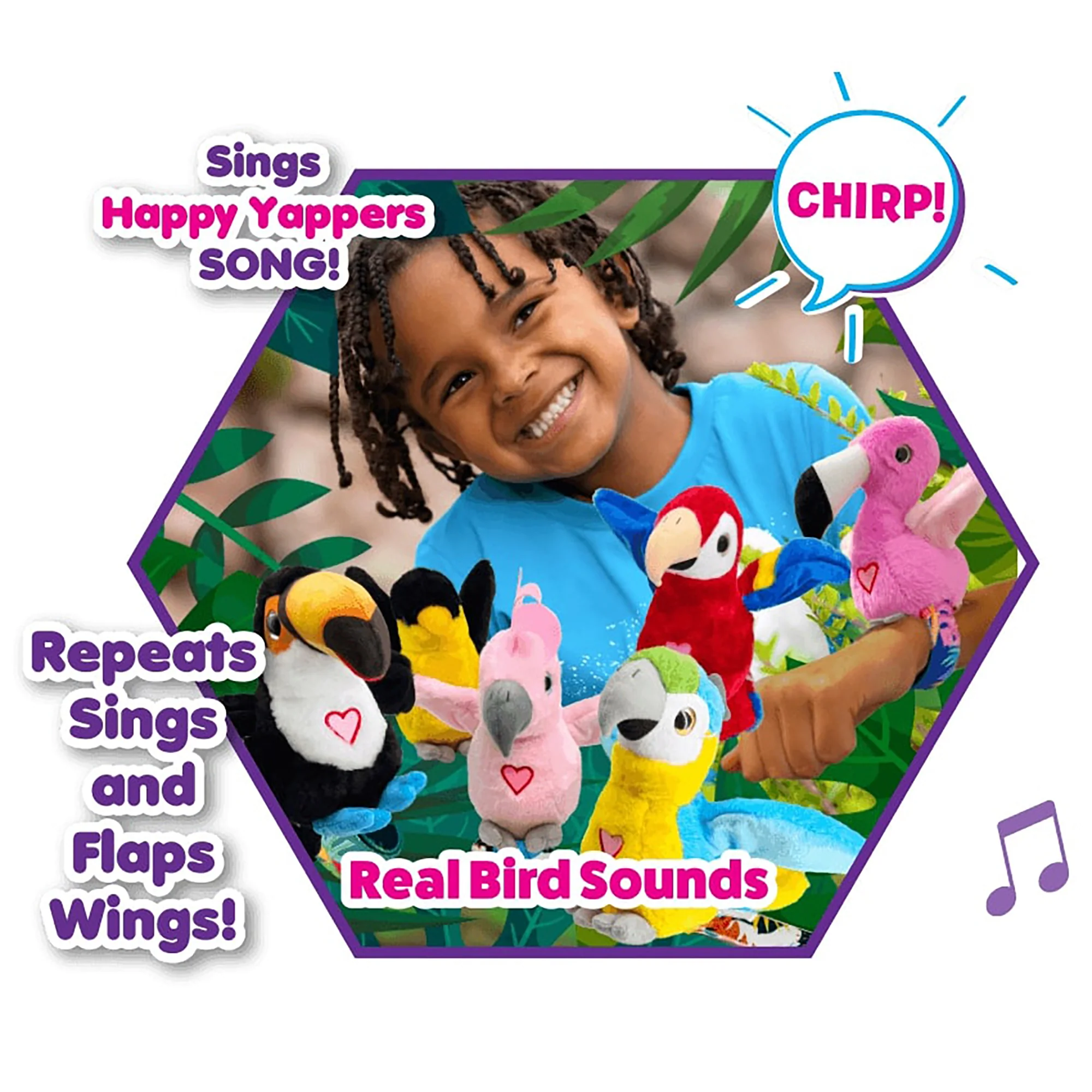 Happy Yappers Interactive Birds 2 Pack: Cockatoo & Blue Parrot - Image 5
