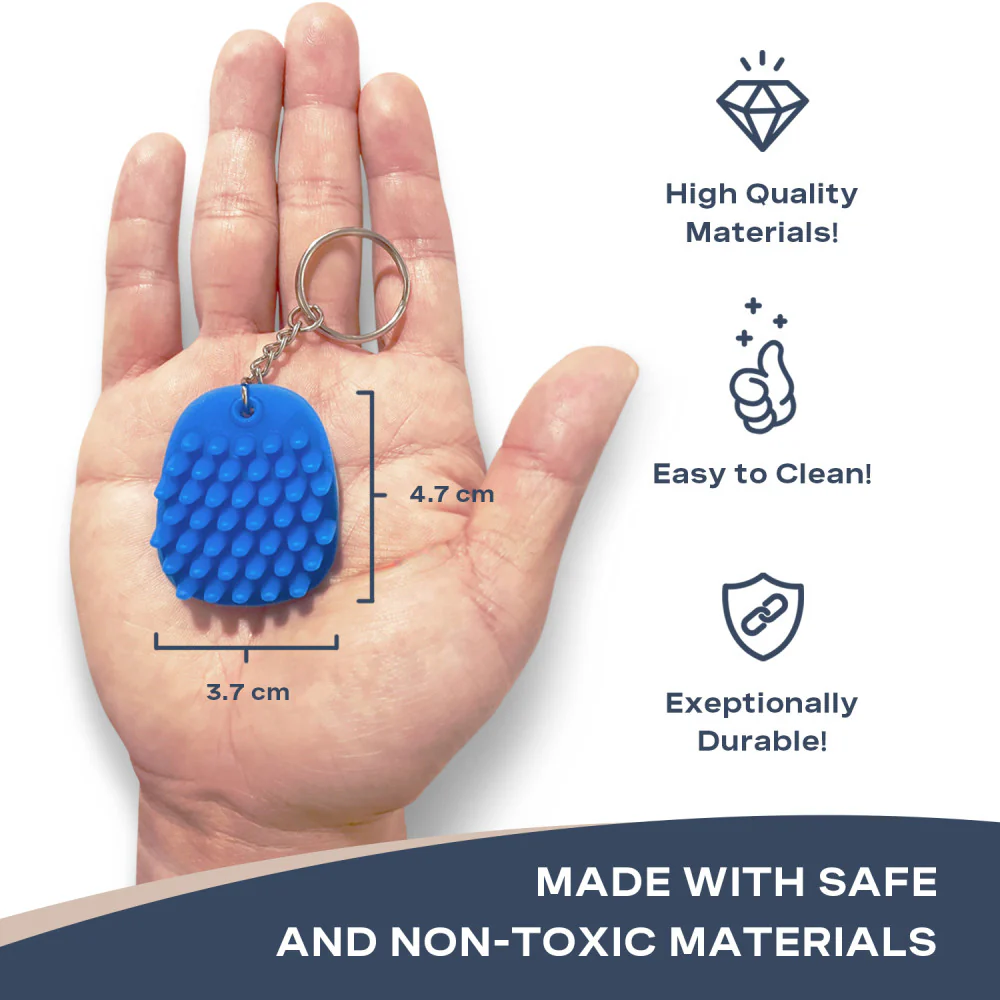 Hoglet Fidget Keychain – Blissful Blue - Image 3