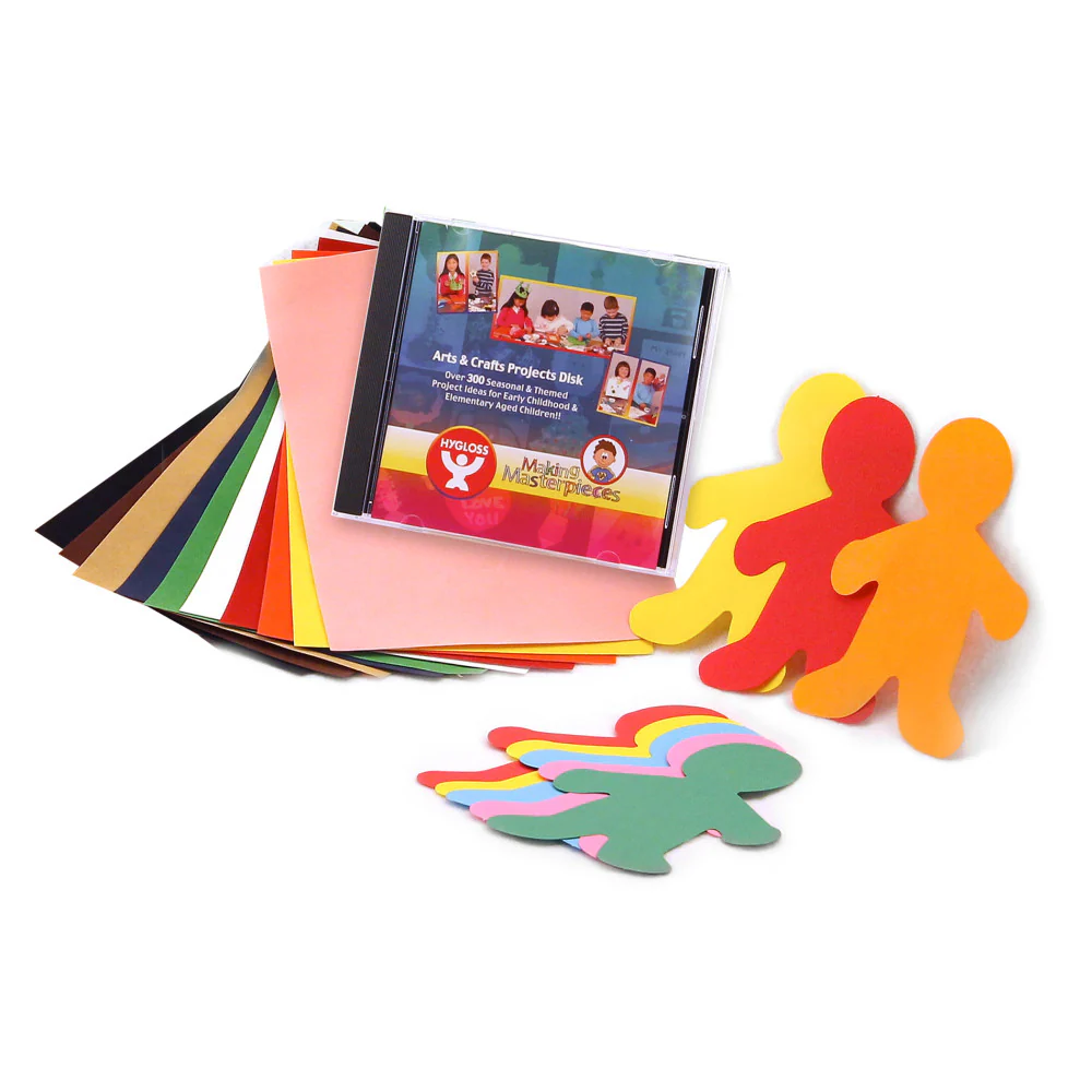 Hygloss Create-A-Story Book Treasure Box with 25 Blank Books and Craft Supplies - Image 2