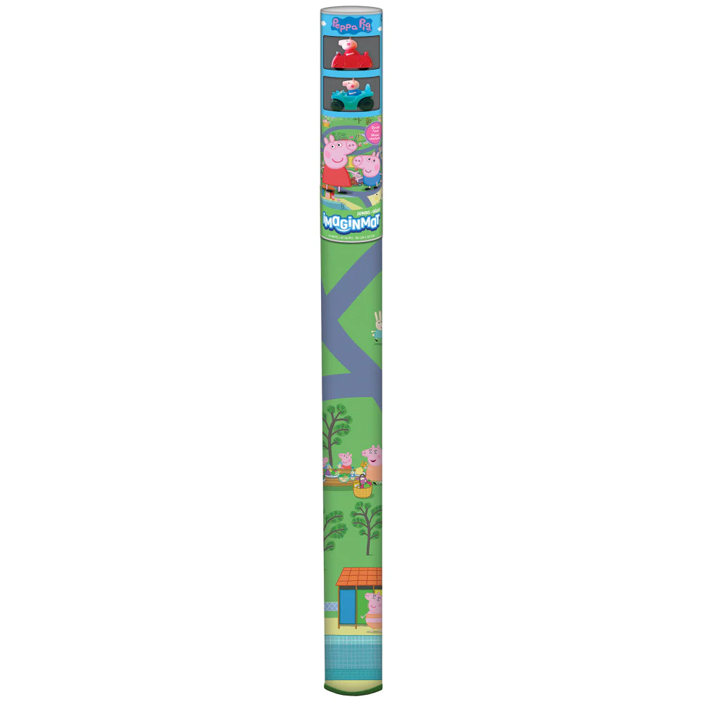 Imaginmat Peppa Pig Jumbo Floor Playmat with Toy Cars, 47 x 61 Inch - Image 3