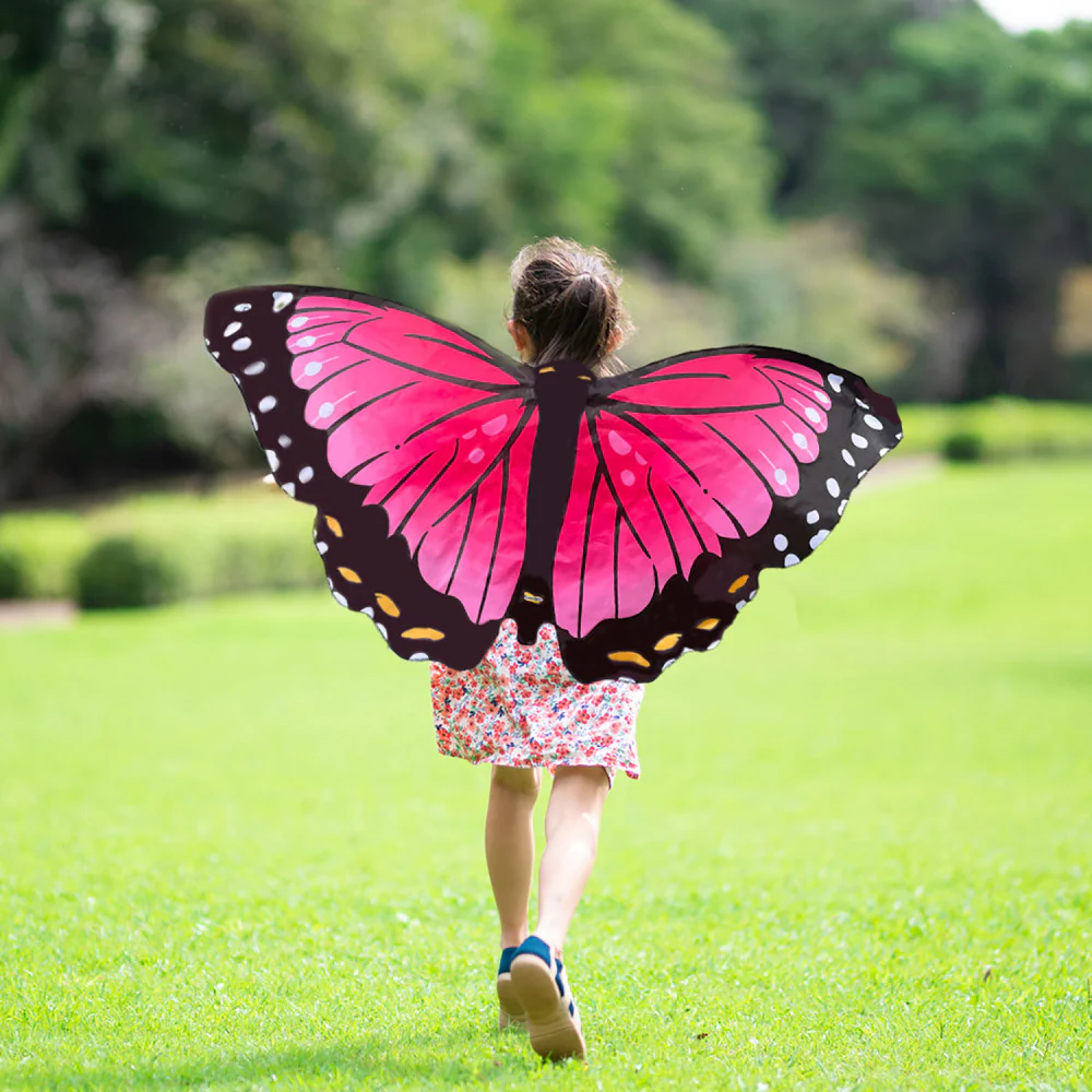 Insect Lore Dress-Up Morpho Butterfly Wings - Vibrant Pink - Image 2