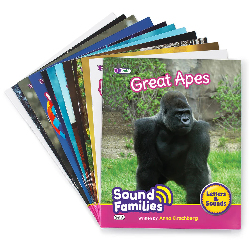 Junior Learning 12-Piece Decodable Readers Set - Long Vowels Non-Fiction - Image 2