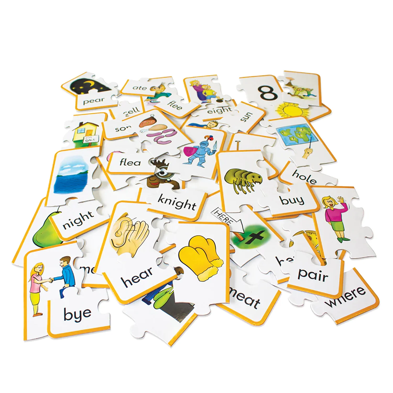 Junior Learning Homonym Puzzles - Word Matching Jigsaw - Pack of 3 - Image 3