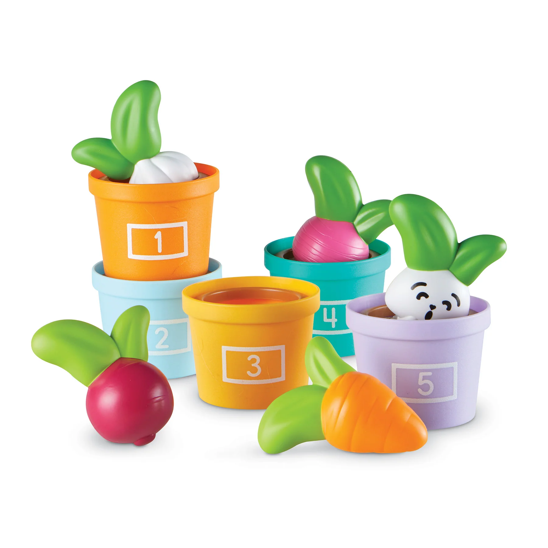 Learning Resources Hide & Seek Vegetable Garden - Eco-Friendly Preschool Game - Image 3