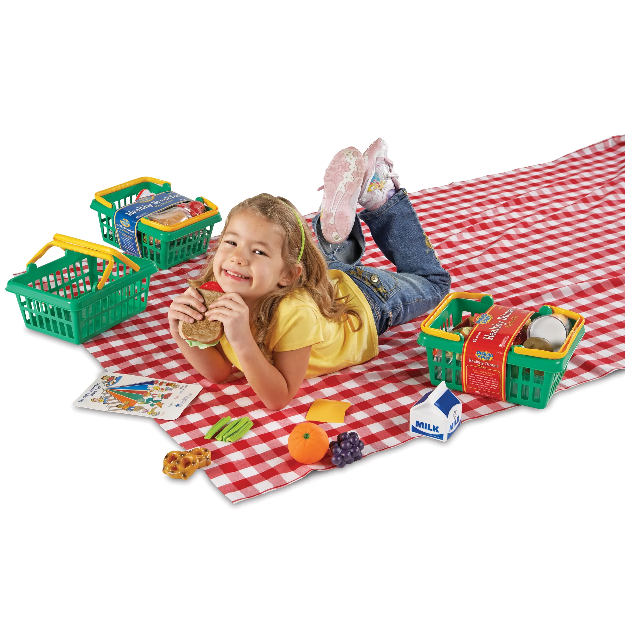 Learning Resources 3-Basket Healthy Food Play Set - Image 2