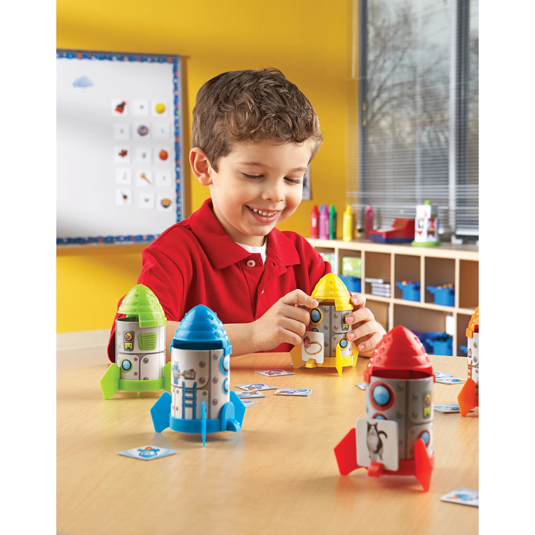 Learning Resources Rhyme & Sort Rockets - Educational Phonics Game - Image 5