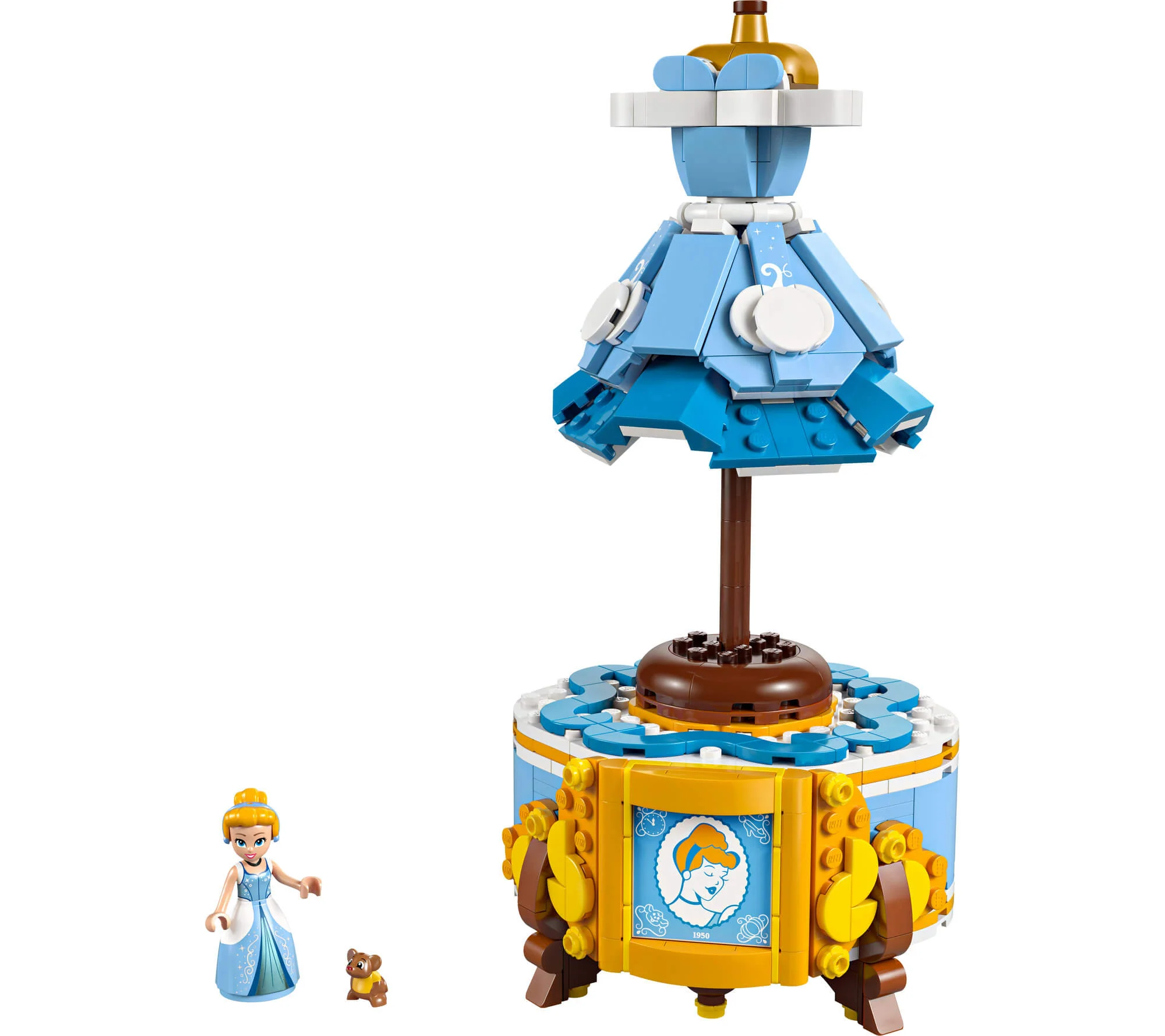 LEGO | Disney Princess Cinderella’s 474-Piece Dress Building Kit - with Gus - Image 3