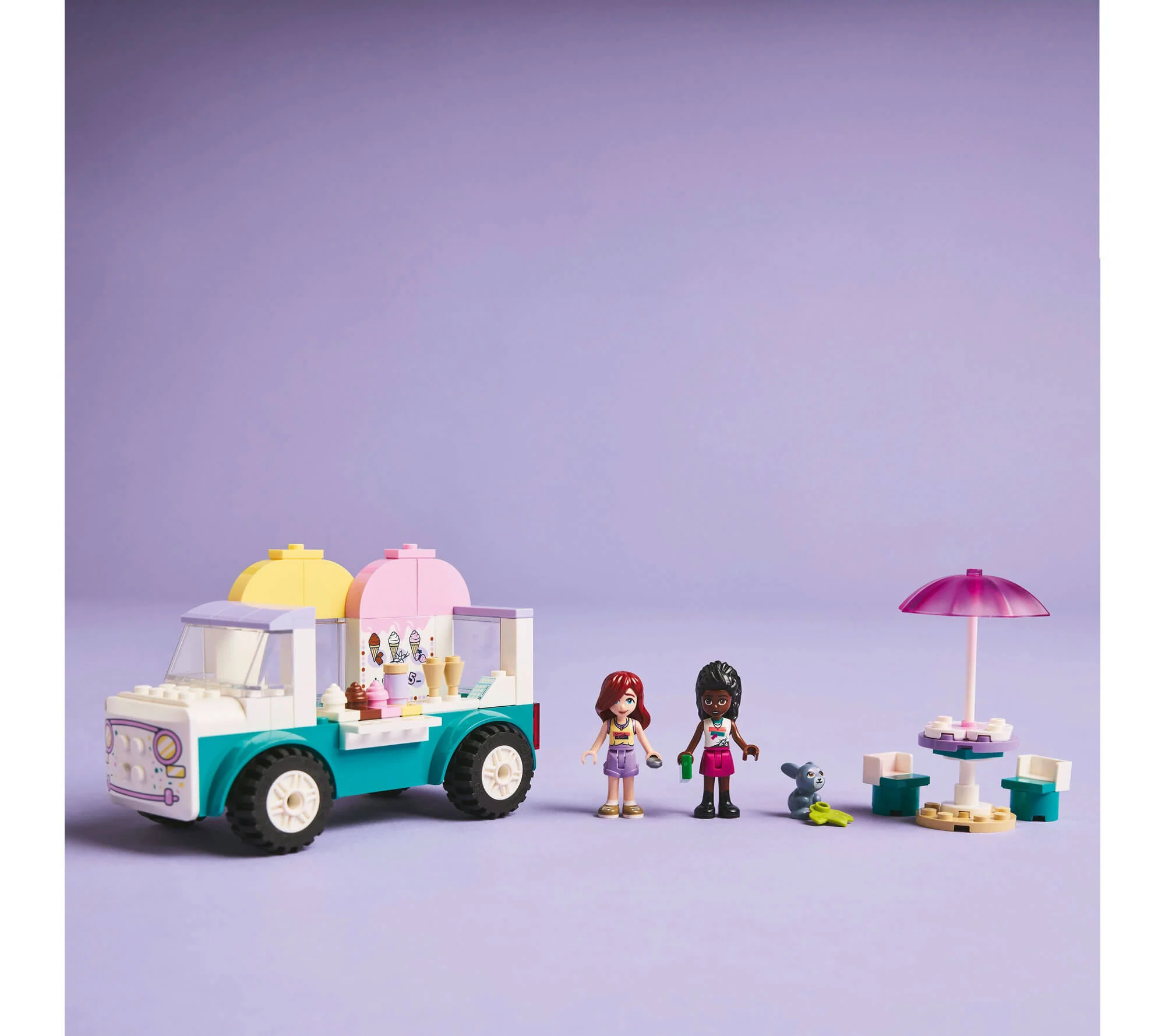 LEGO Friends Heartlake City Ice Cream Truck Building Kit - 92 Pieces - Image 4