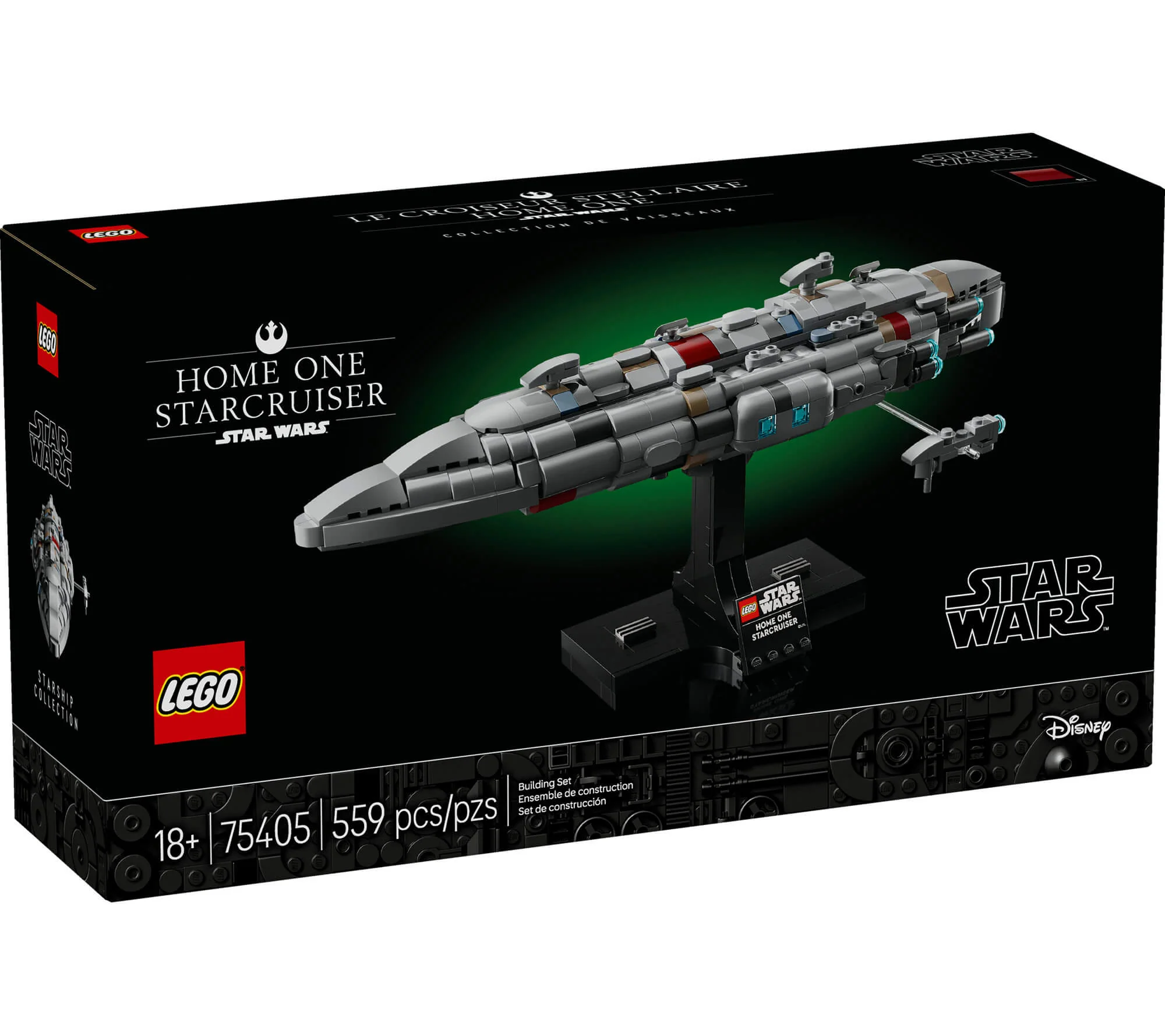 LEGO Star Wars Home One Starcruiser Model Kit 75405 - Buildable Starship - Image 2
