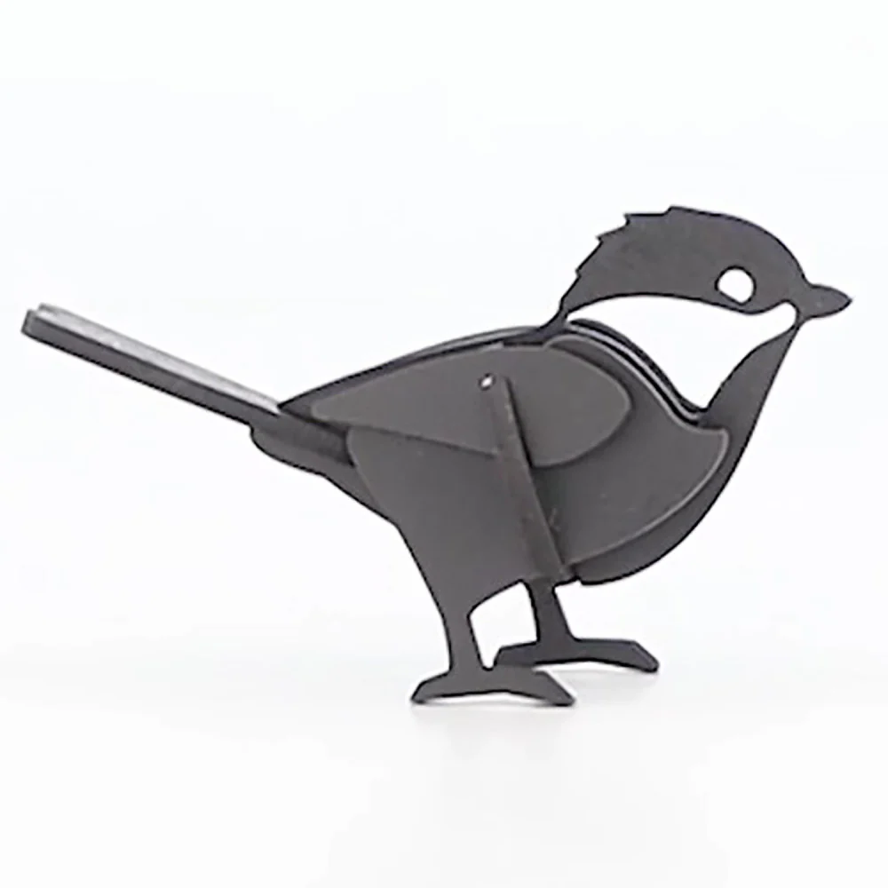 Little & Wood Chickadee 3D Wooden Puzzle Kit - Small Black Model - Image 5