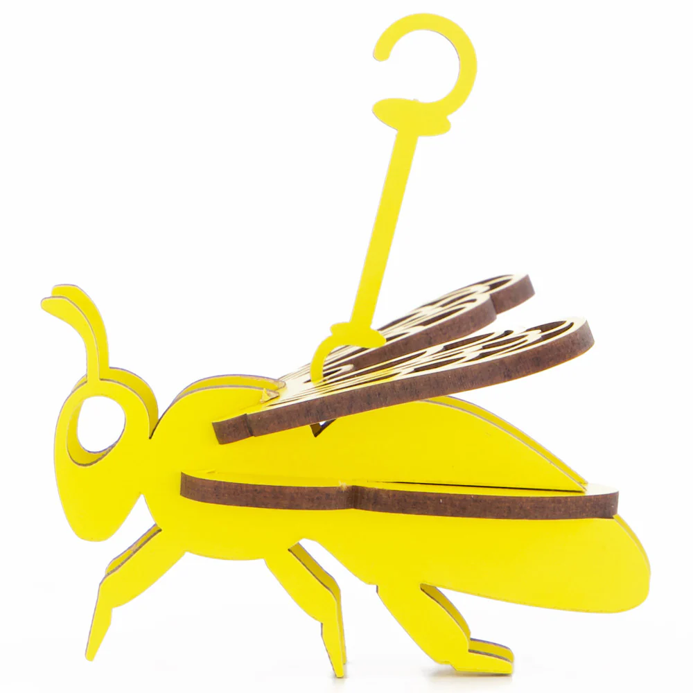 Little & Wood: Honey Bee Yellow 3D Wooden Puzzle Kit - Image 2