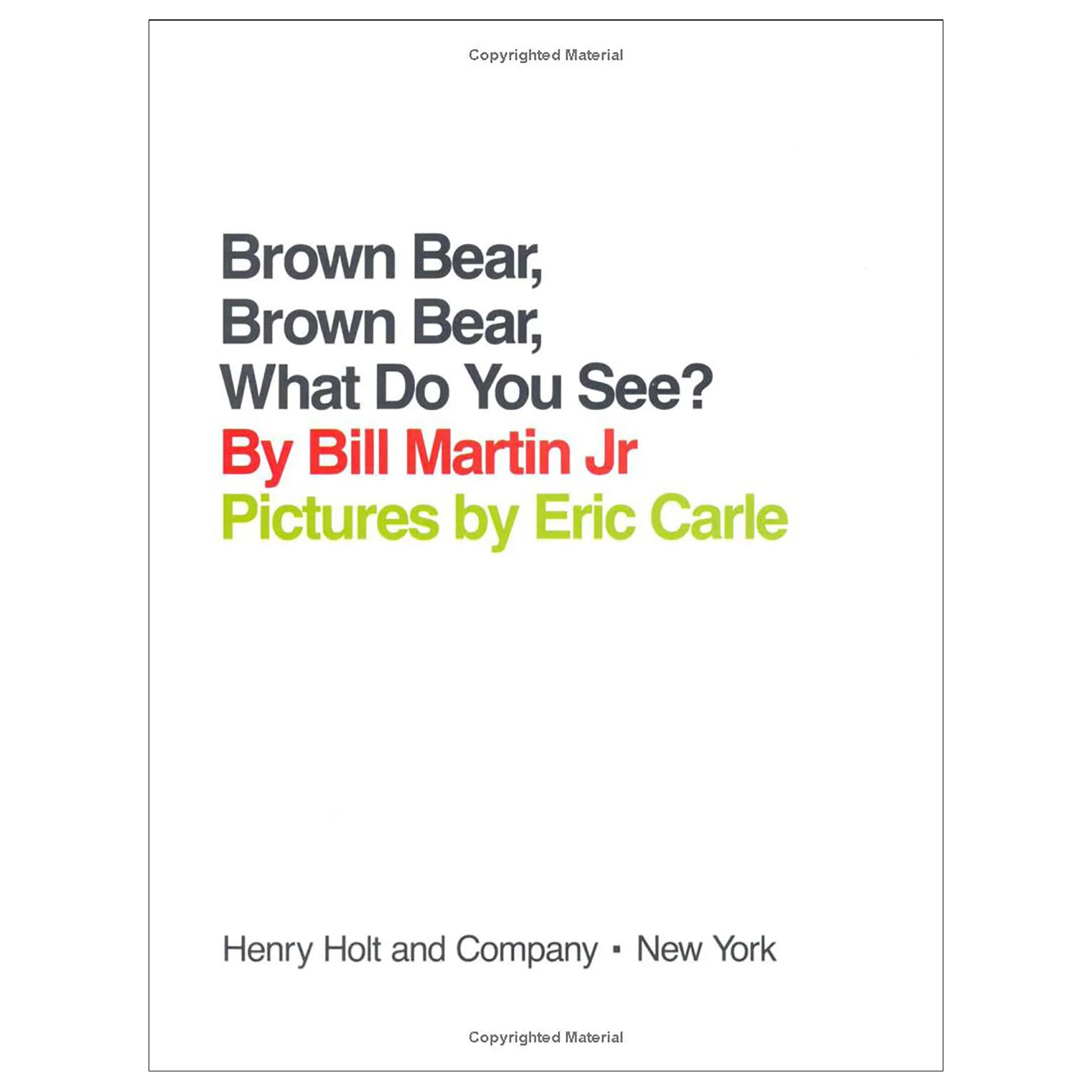 Brown Bear, Brown Bear, What Do You See? 25th Anniversary Big Book - Image 2