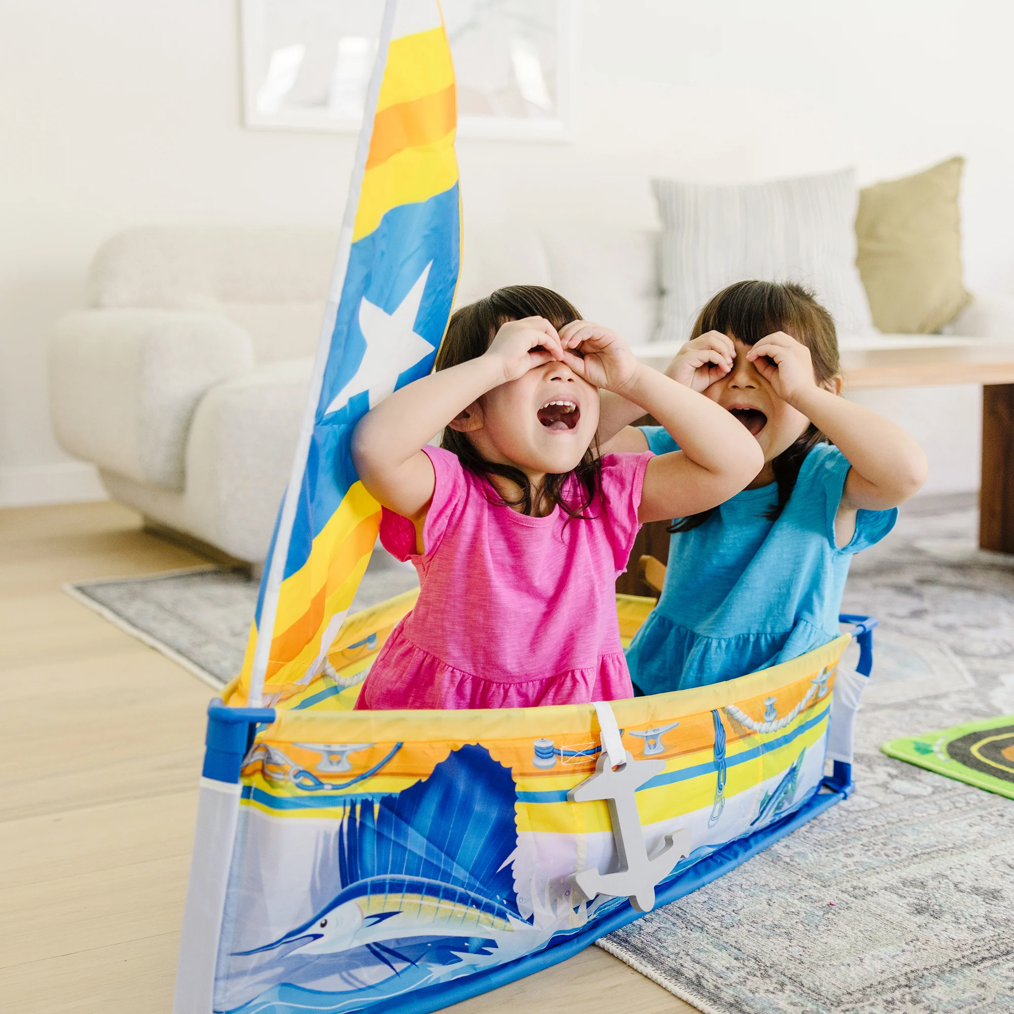 Melissa & Doug Let's Explore Sailboat Play Set - Interactive Pretend Play - Image 5