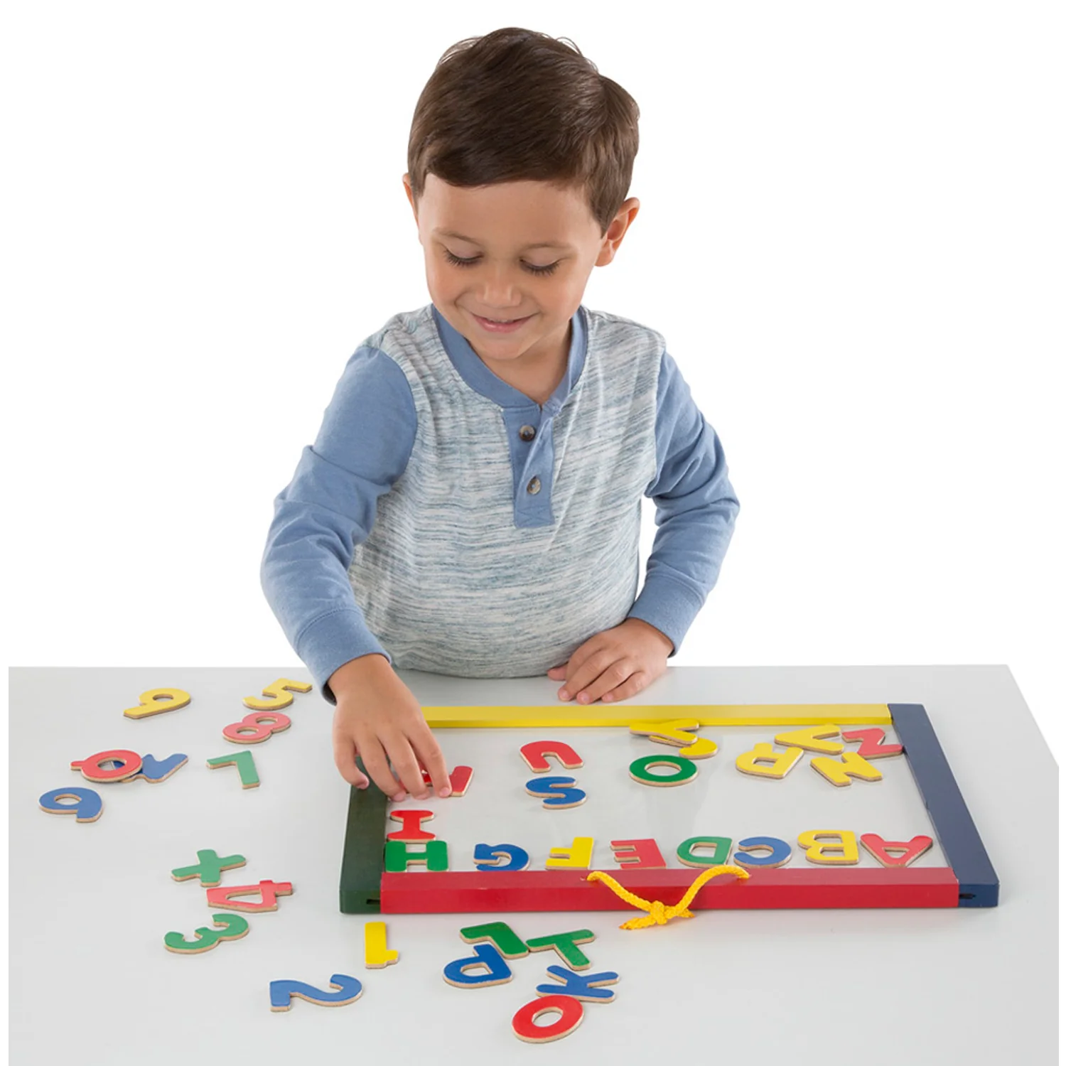 Melissa & Doug Magnetic Chalkboard and Dry-Erase Board - Dual-Sided Creativity - Image 3