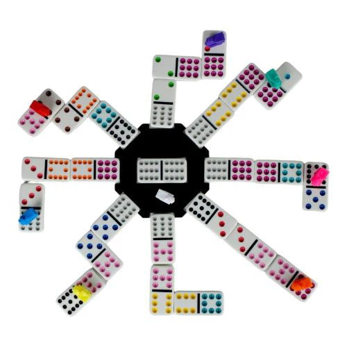 Mexican Train Dominoes Deluxe Set in Tin with Electronic Sounder - Image 7