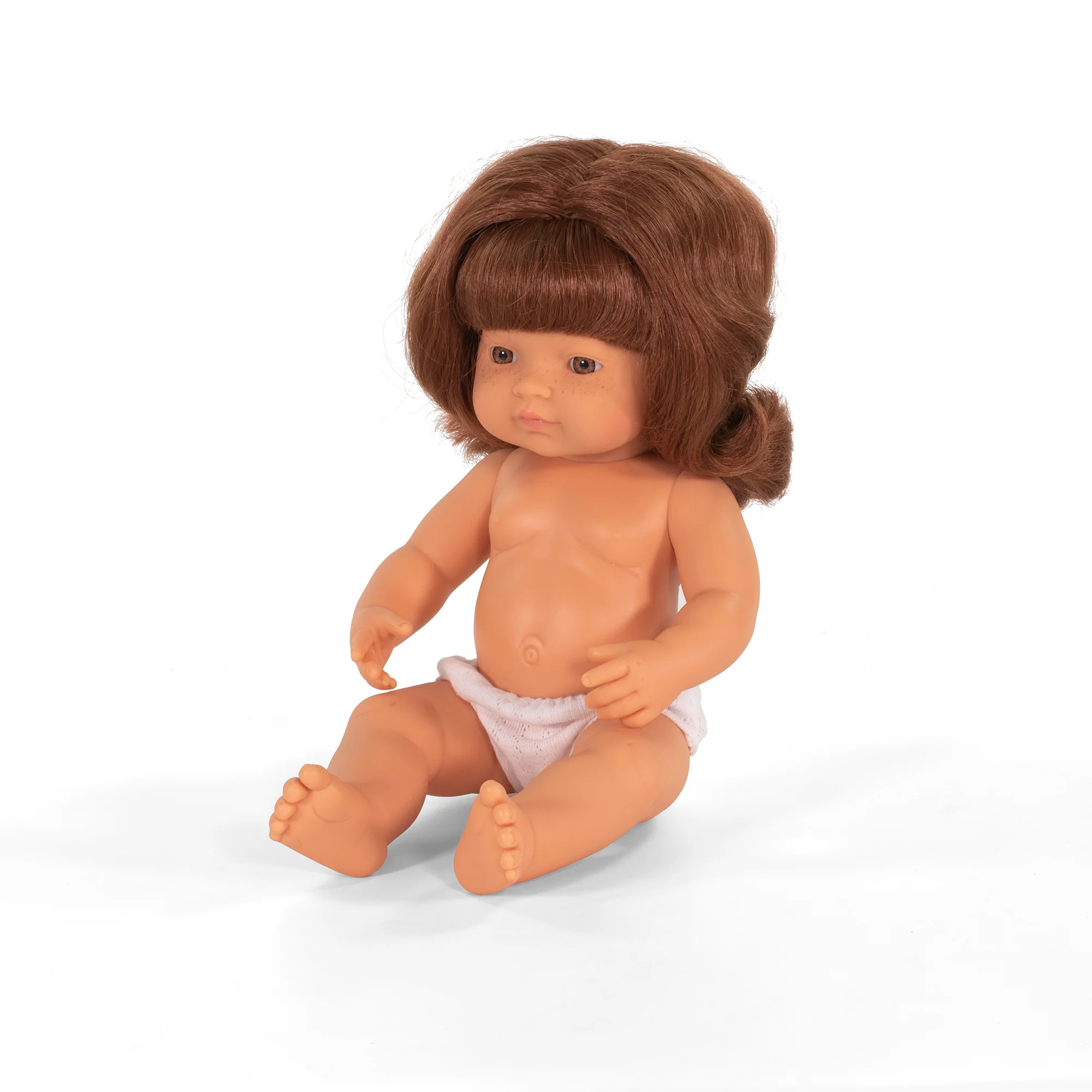 Miniland 15 inch Baby Doll with Red Hair - Image 2