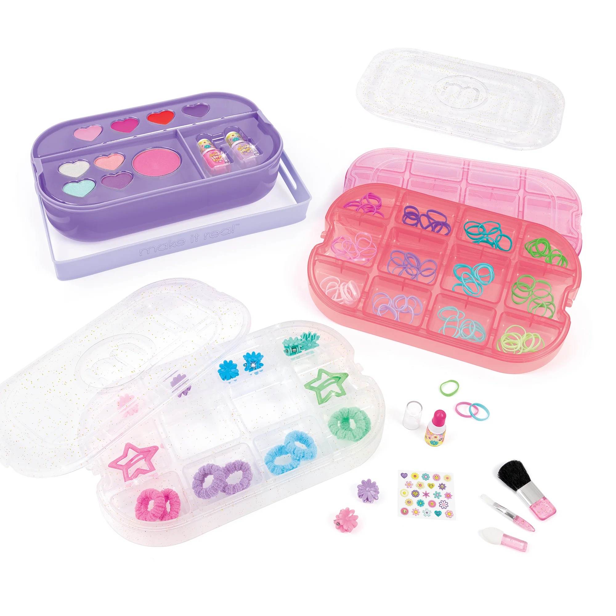 MIR Beauty 2-Go! Ultimate Glam Cosmetic Set - Pink & Purple - Image 3