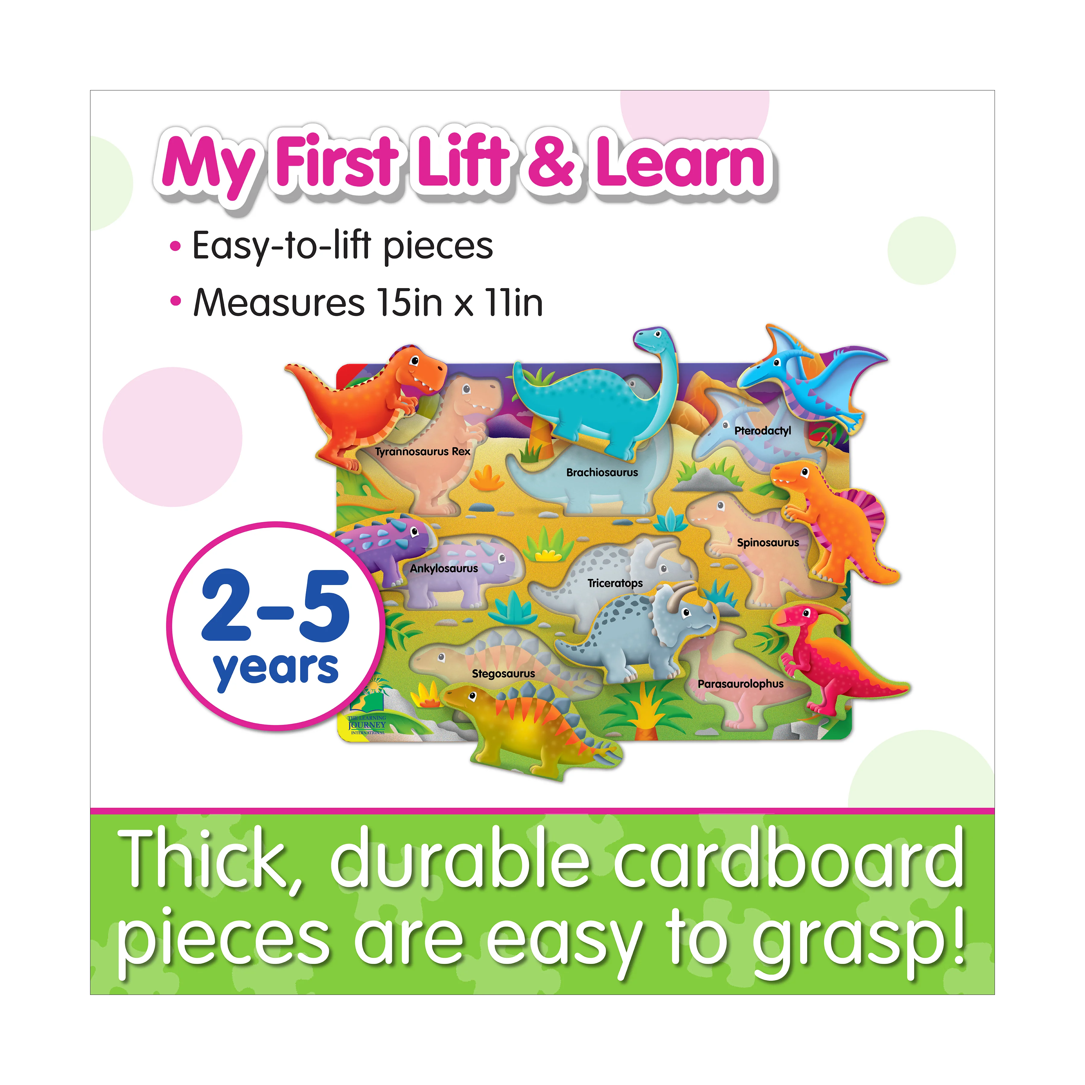 My First Lift & Learn Dinosaur Puzzle - 8 pcs - Image 5