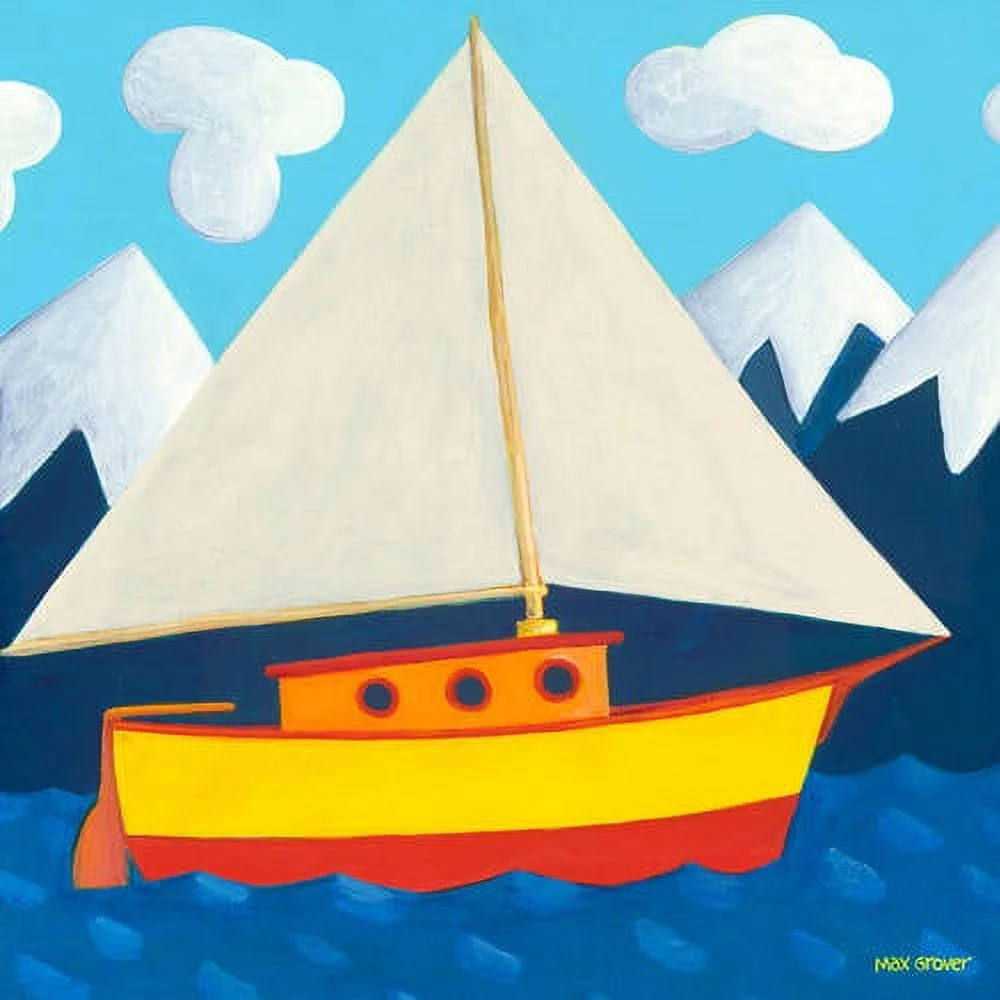 Oopsy Daisy's Nautical Adventure Canvas Wall Art 10x10