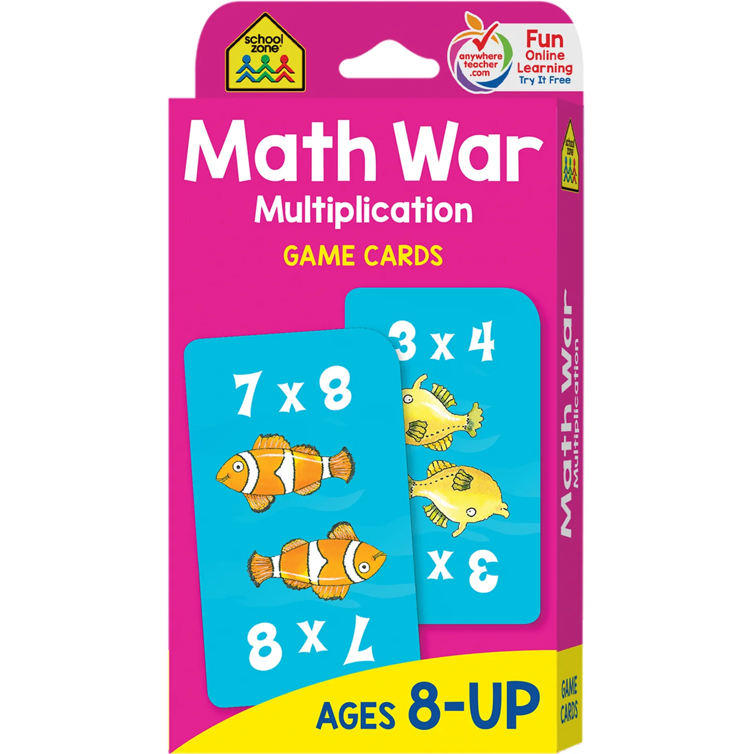 School Zone Math War Multiplication Game Cards - Underwater Adventure - 6 Sets - Image 2