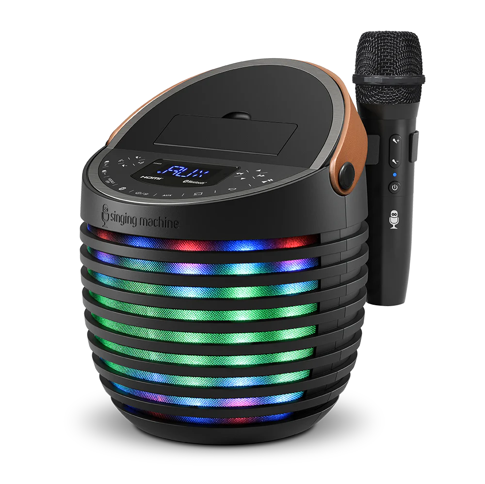 Singing Machine SingCast One - Video Casting Karaoke System with Bluetooth, Light Show & Voice Changing Effects - Image 3