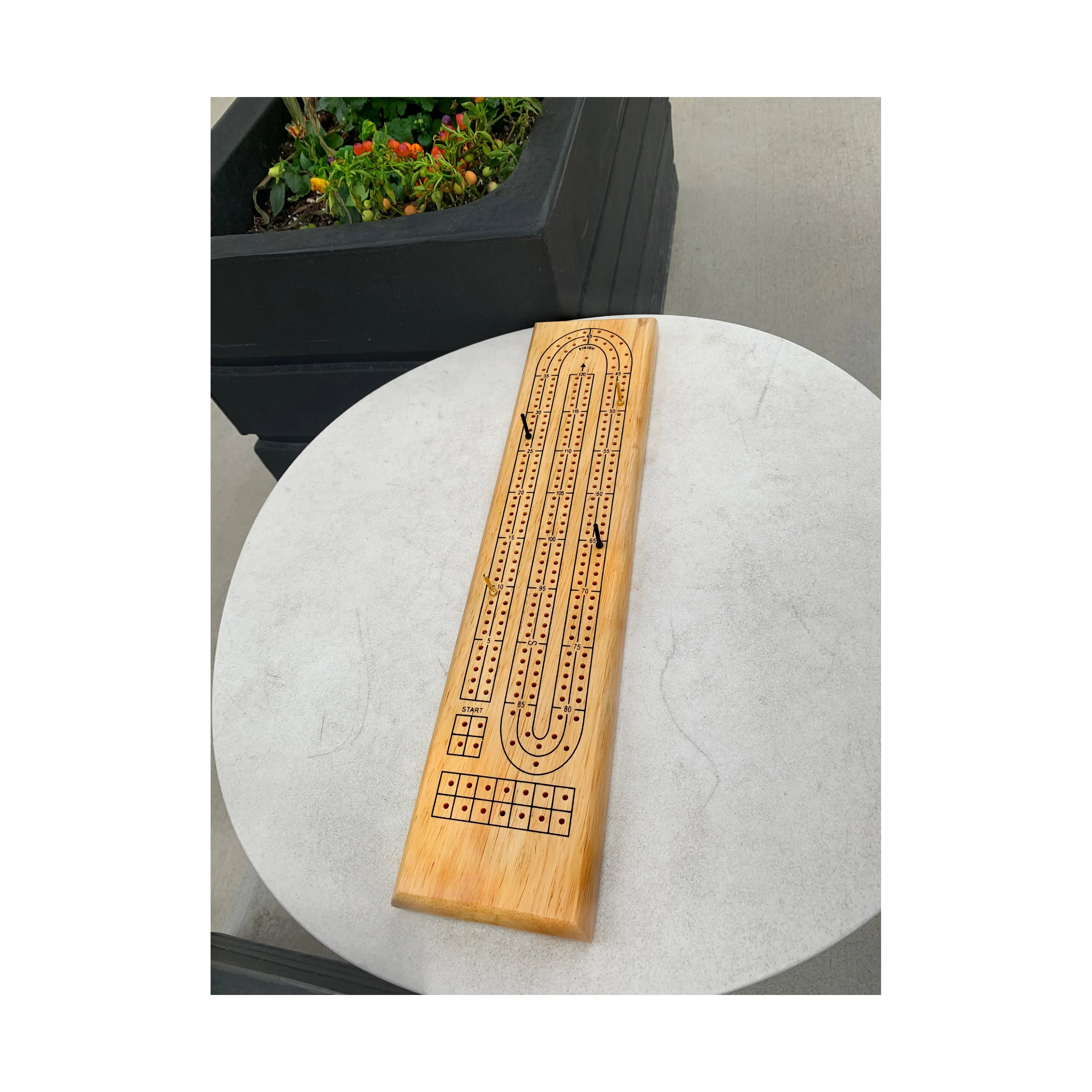 AreYouGame Solid Wood Cribbage - Classic Strategy Game Board - Image 5