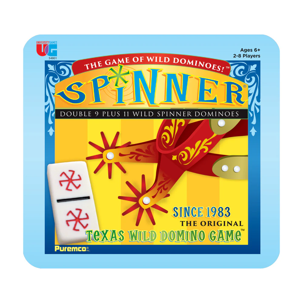 Spinner Dominoes Game by Puremco with Color-Coded Tiles - Image 2