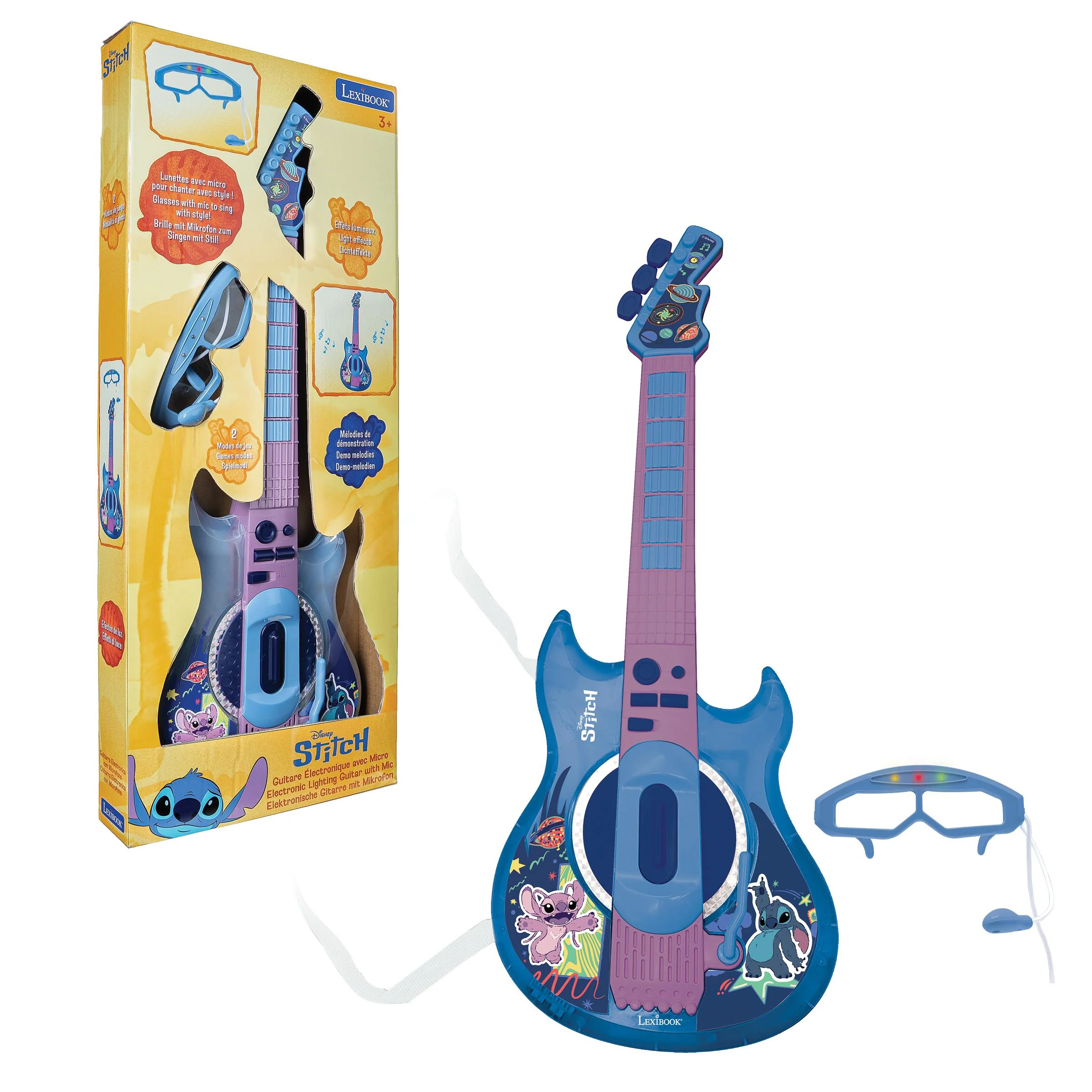 Stitch Strummer Electric Guitar Set with Lightning Effects and Microphone - Image 5